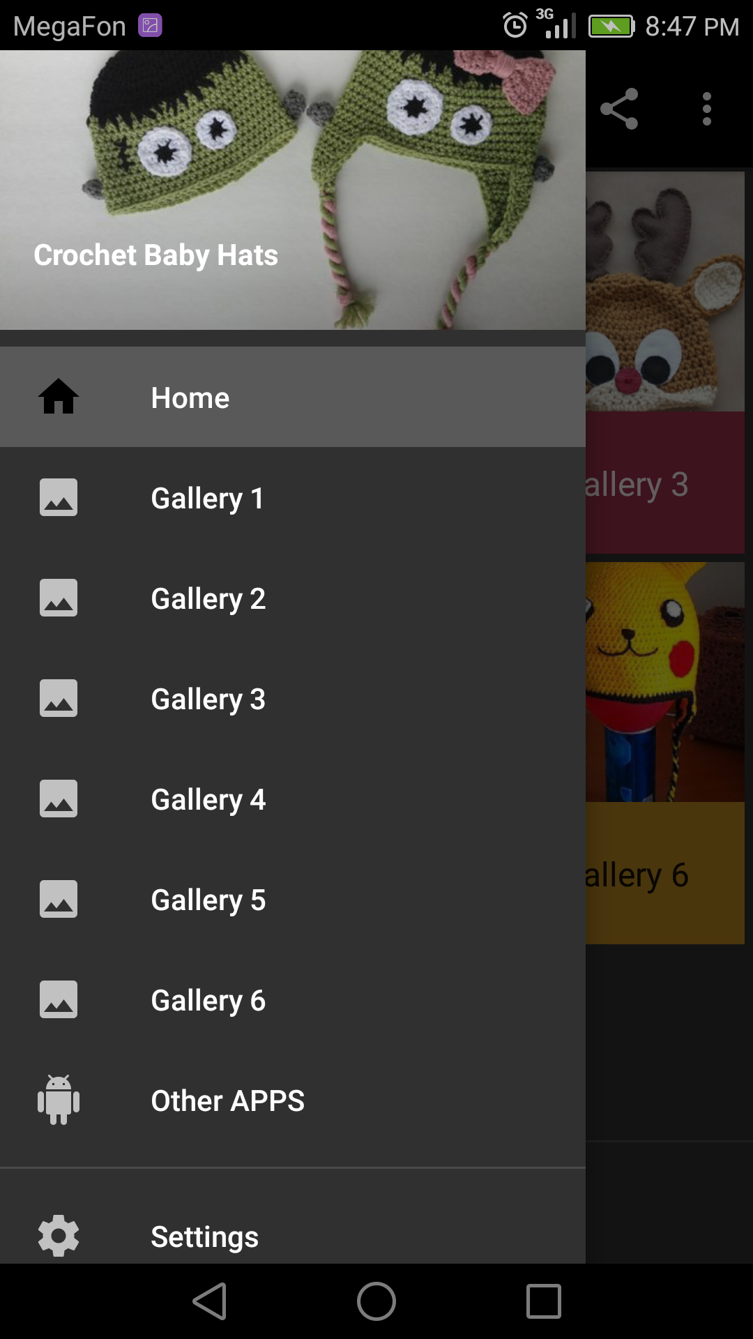 اسکرین شات 1 برنامه Crochet Hats