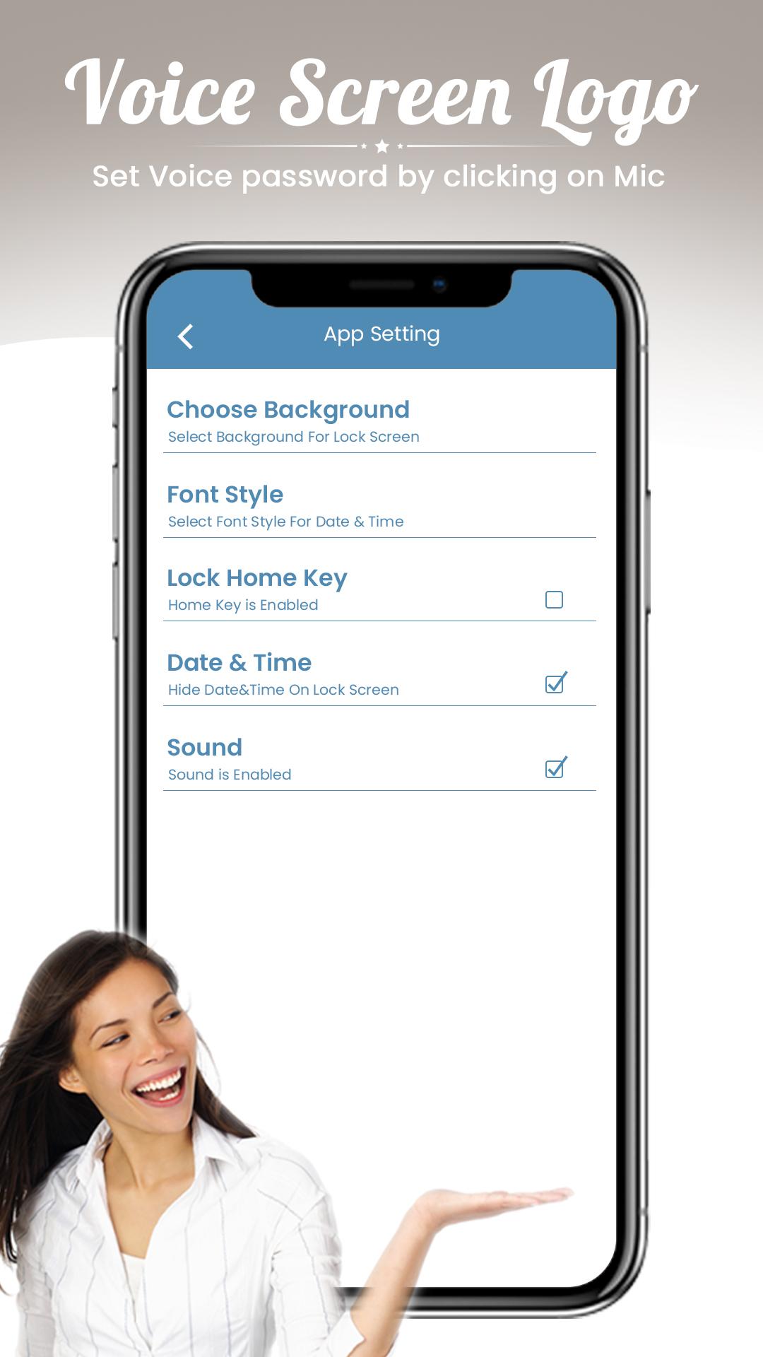 اسکرین شات 7 برنامه Voice Lock Screen 2021- Unlock Mobile