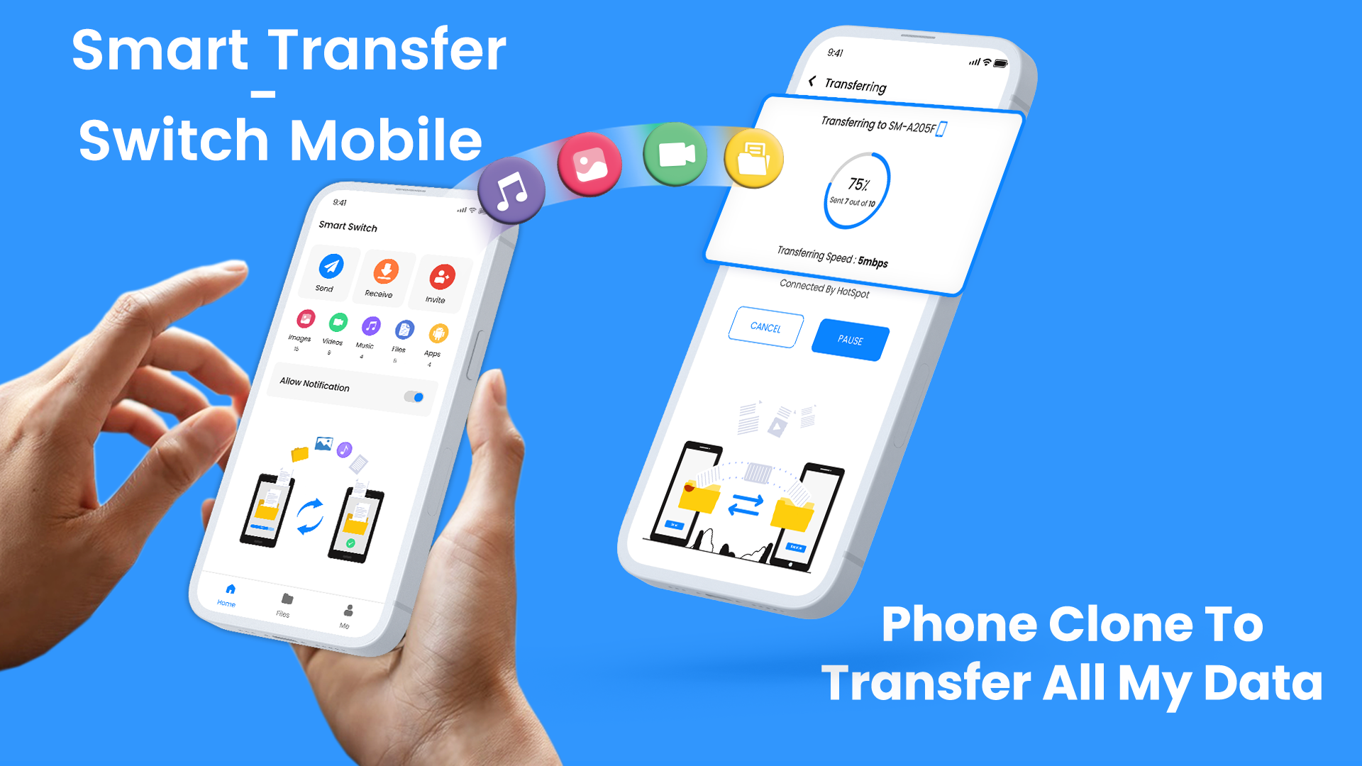 اسکرین شات 1 برنامه Smart Transfer: Copy My Data