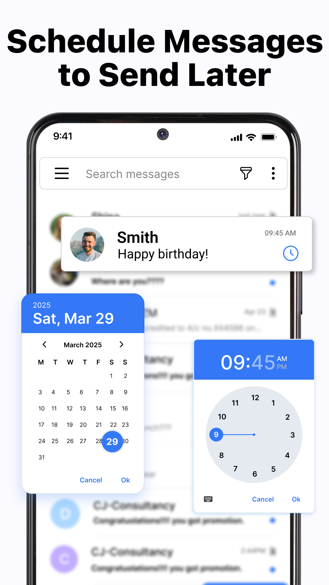 اسکرین شات 5 برنامه Messages - SMS Texting App