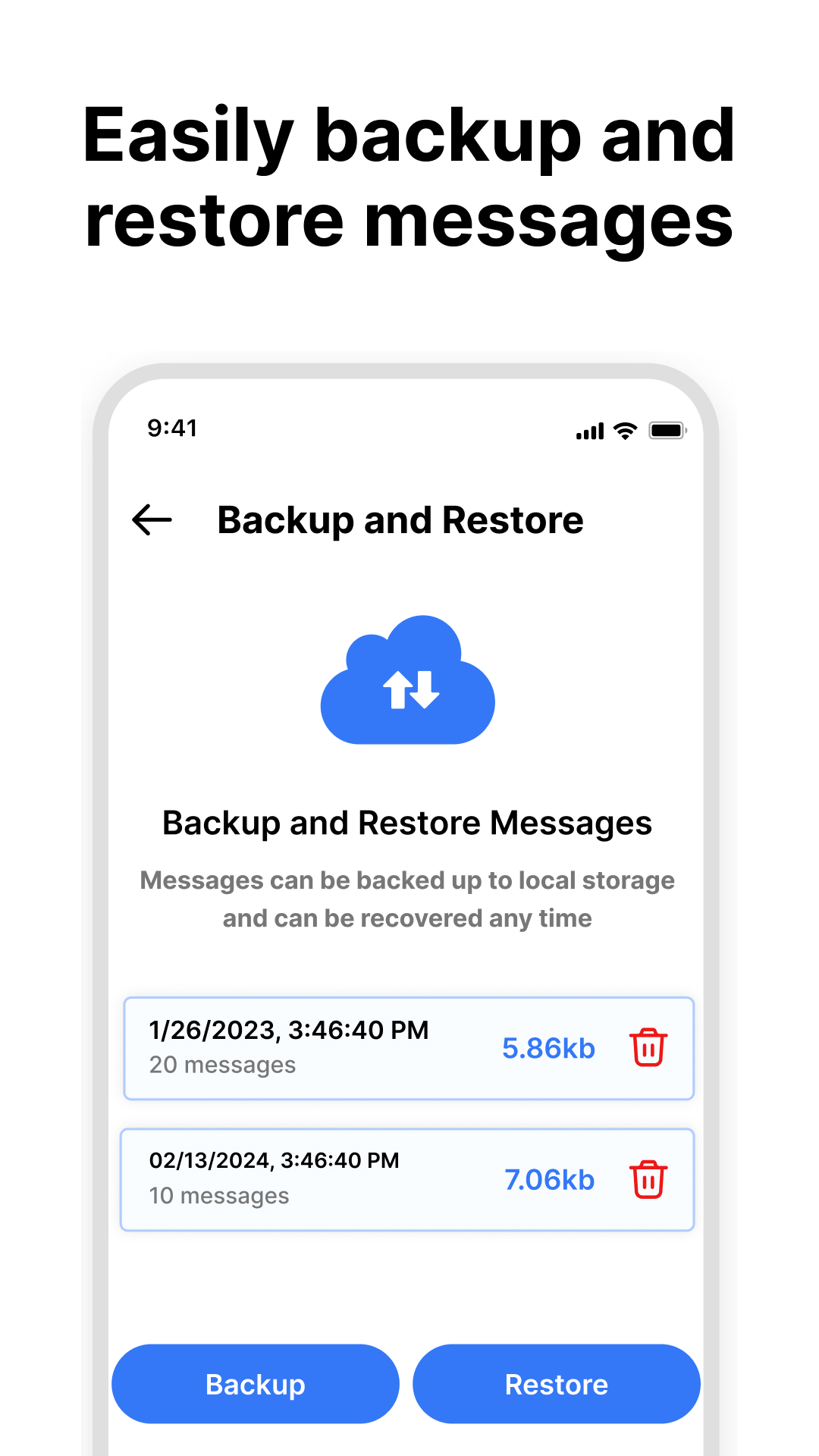اسکرین شات 5 برنامه Messages - SMS Texting App