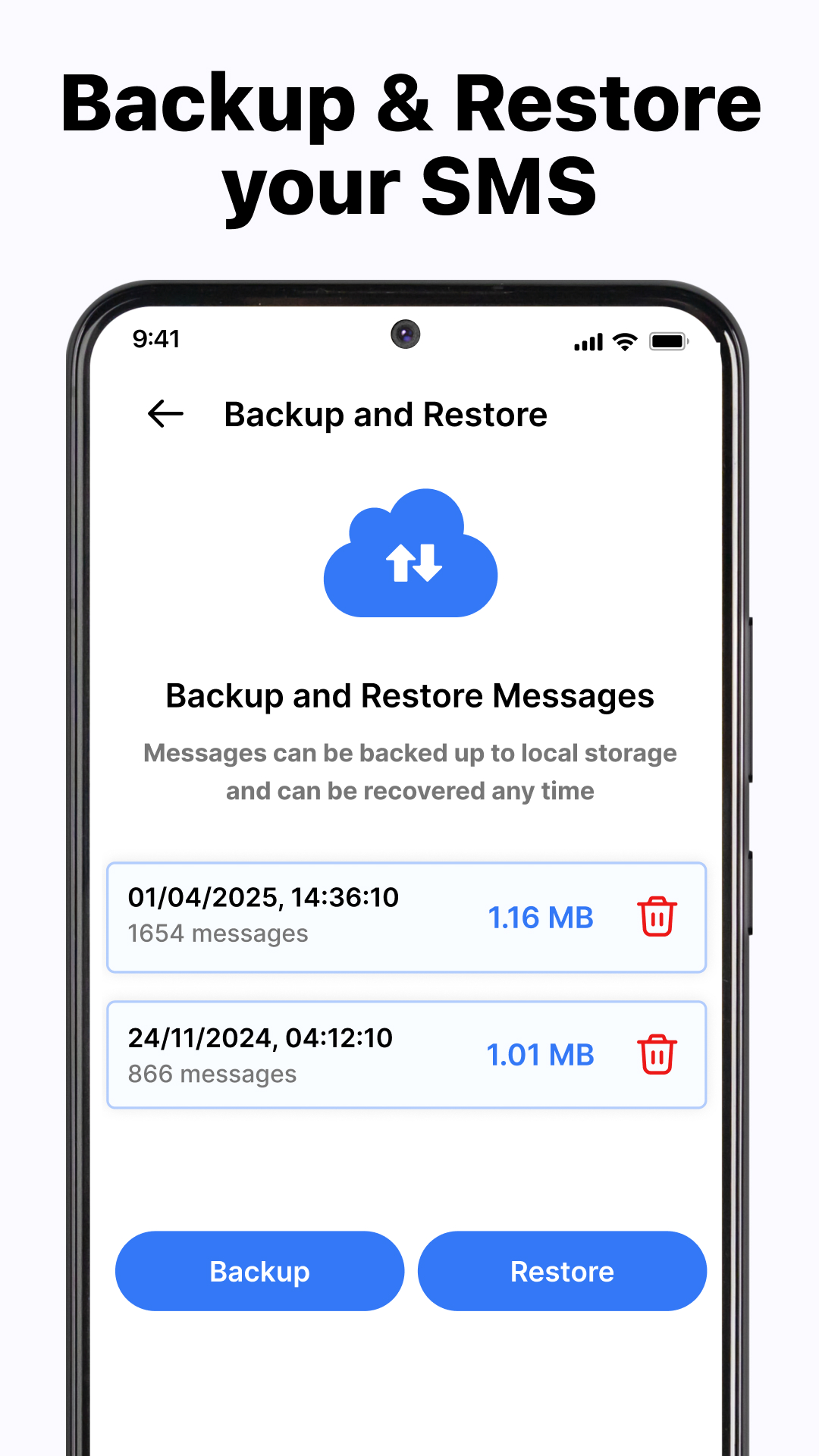 اسکرین شات 8 برنامه Messages - SMS Texting App