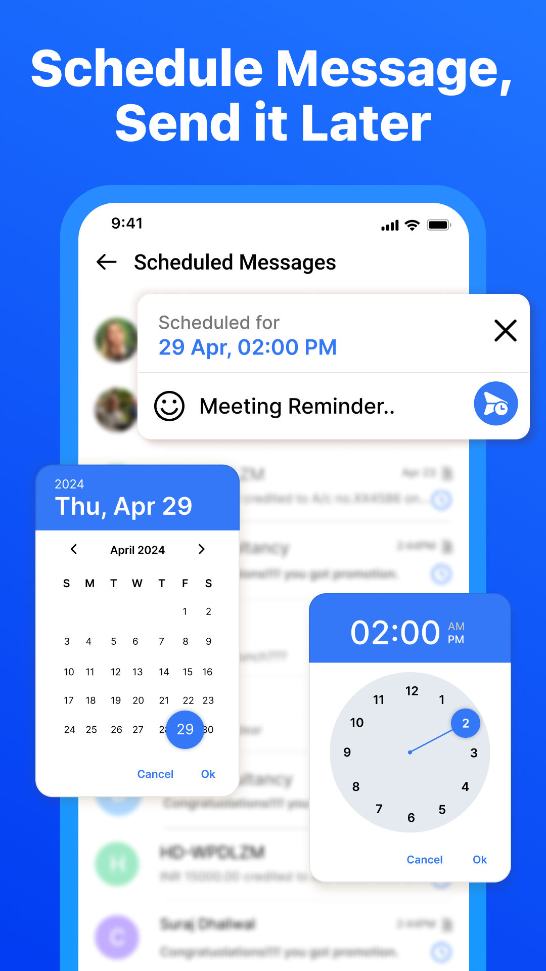 اسکرین شات 4 برنامه Messages: Chat & Message App