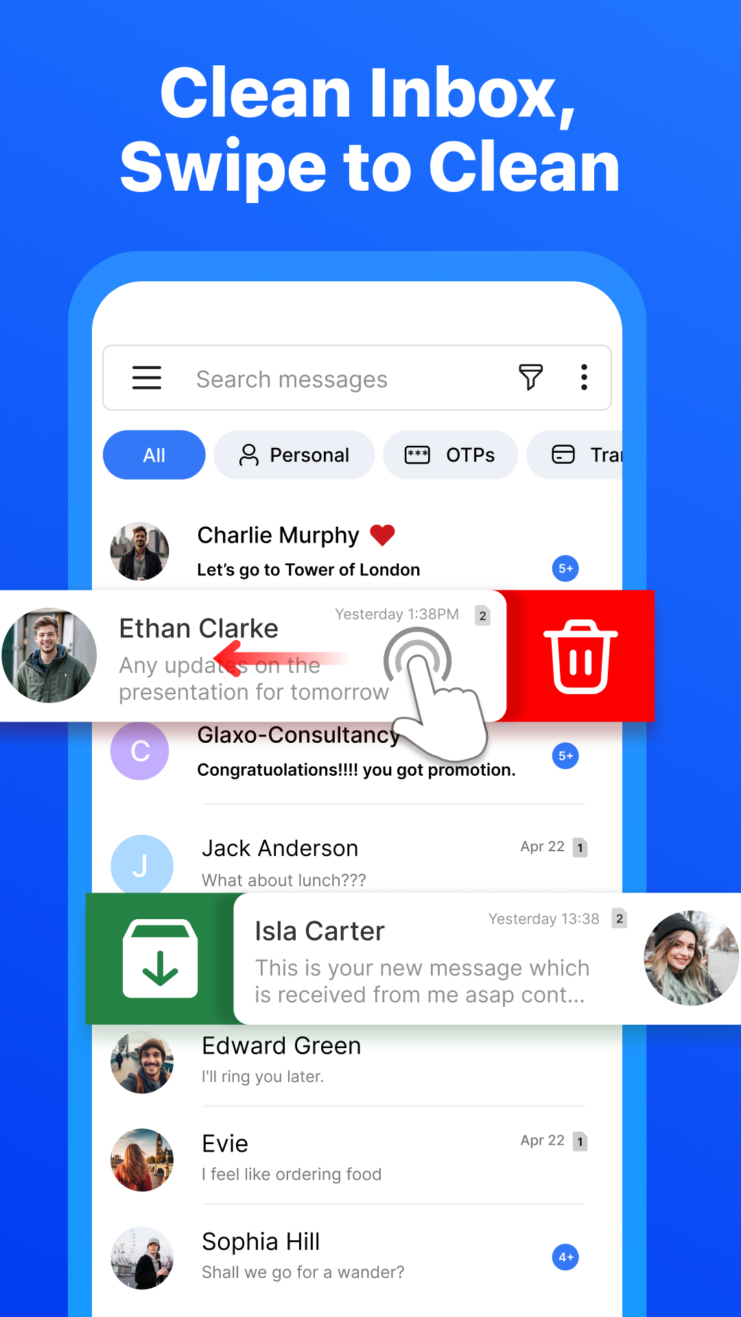اسکرین شات 6 برنامه Messages: Chat & Message App