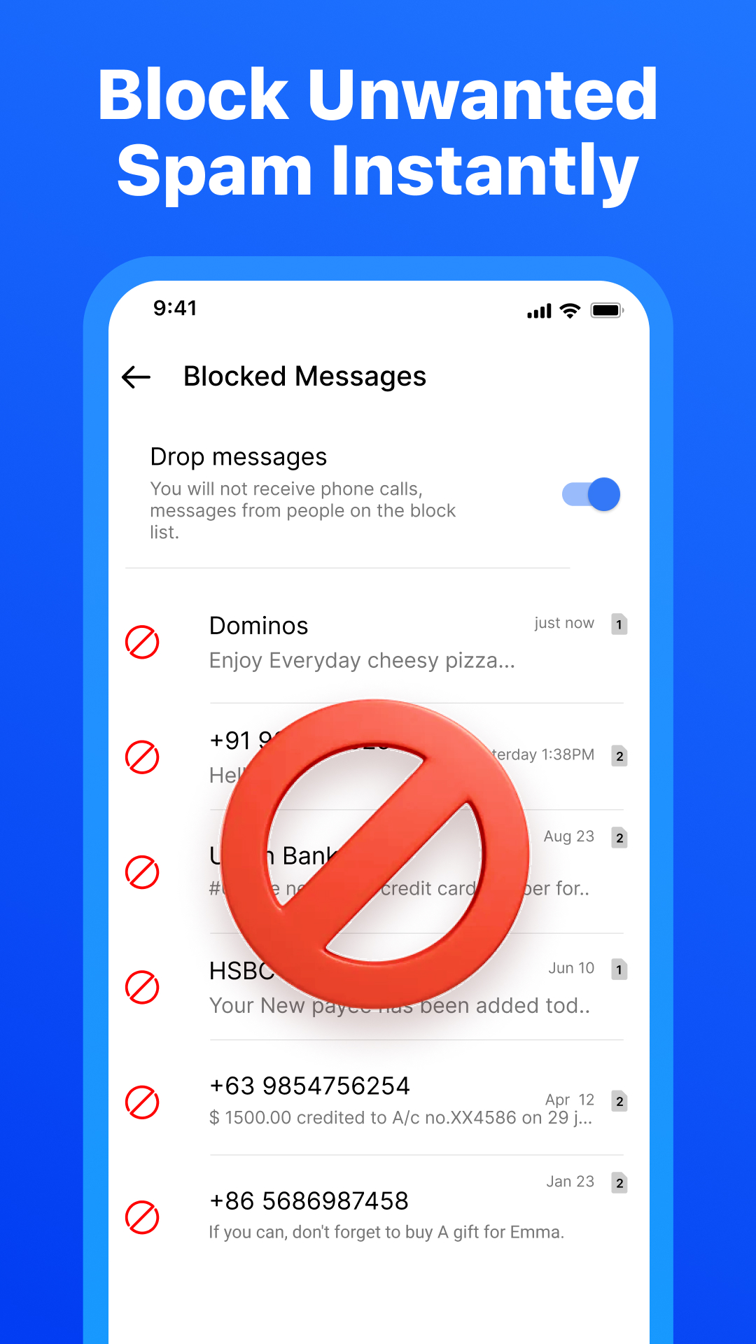اسکرین شات 4 برنامه SMS Messages: Text, MMS
