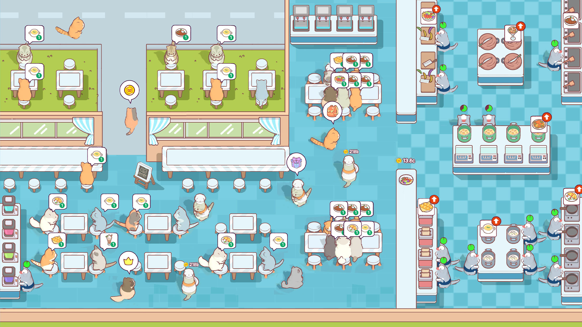 اسکرین شات 7 بازی Cat Snack Cafe: Idle Games
