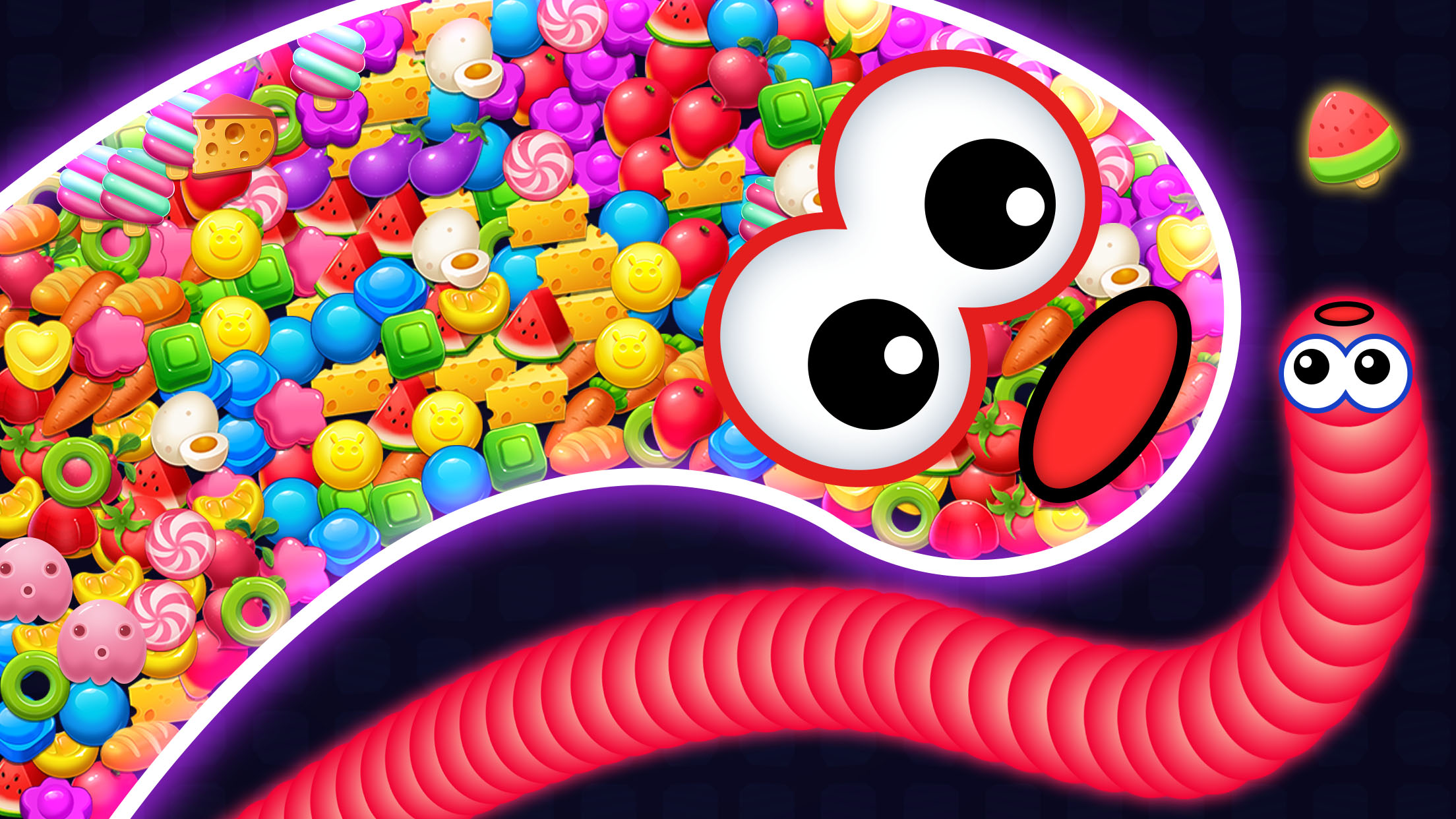 اسکرین شات 2 بازی Snake Race - Snake Game