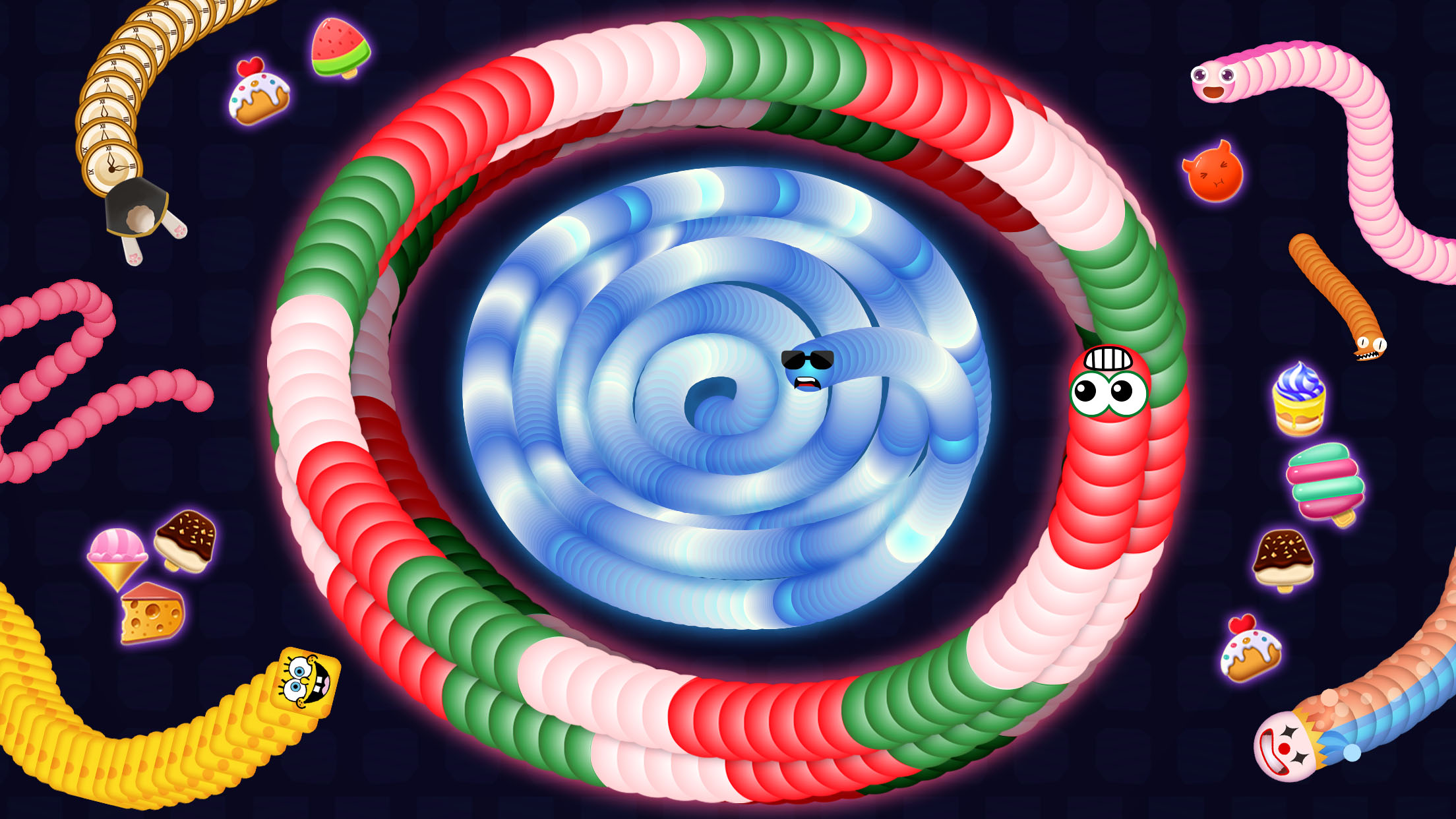اسکرین شات 3 بازی Snake Race - Snake Game