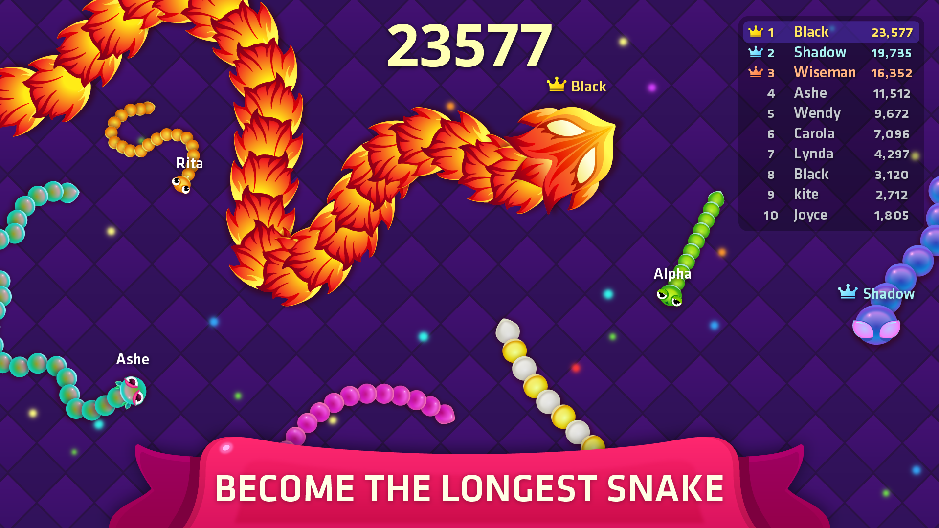 اسکرین شات 1 بازی Snake Battle - Slither Game