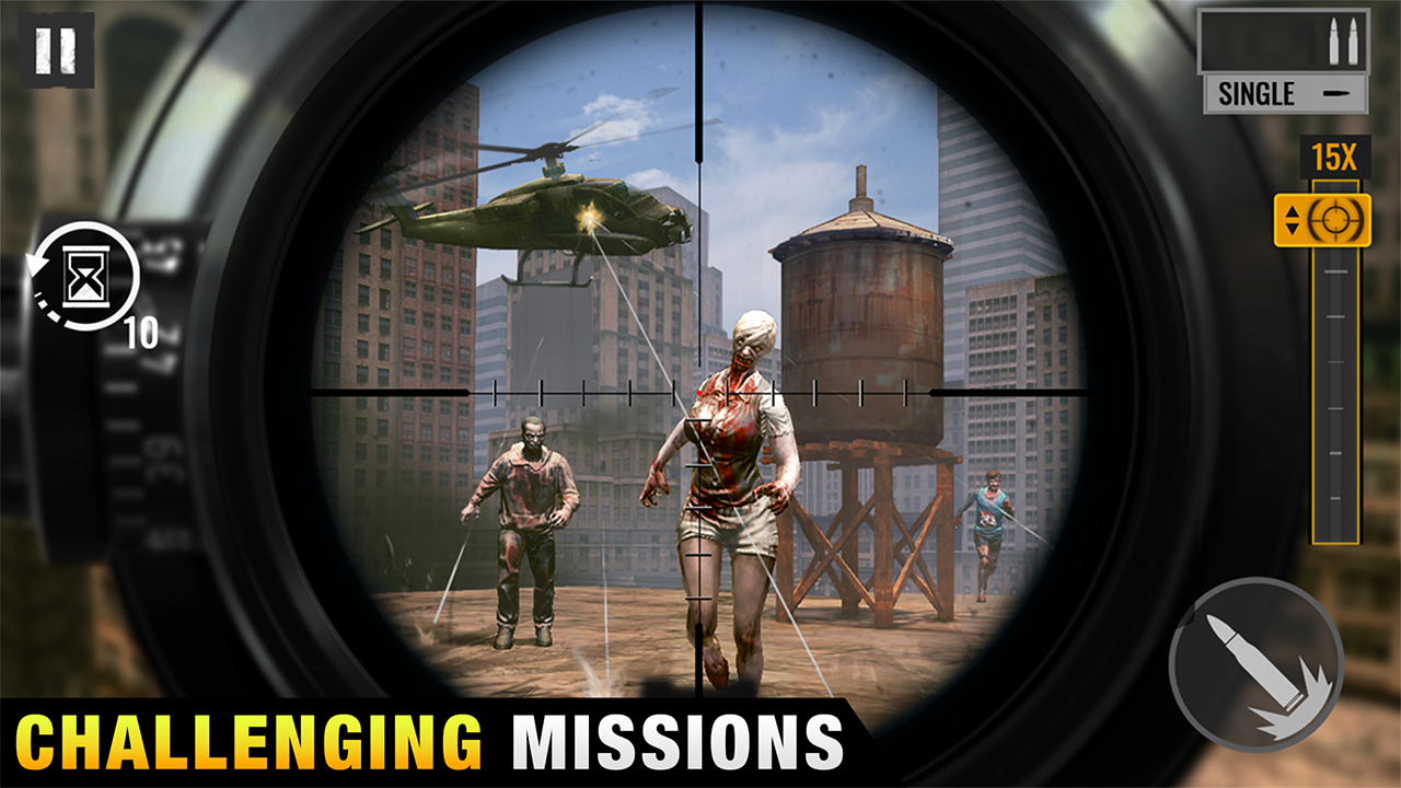اسکرین شات 1 بازی Sniper Zombies: Offline Games