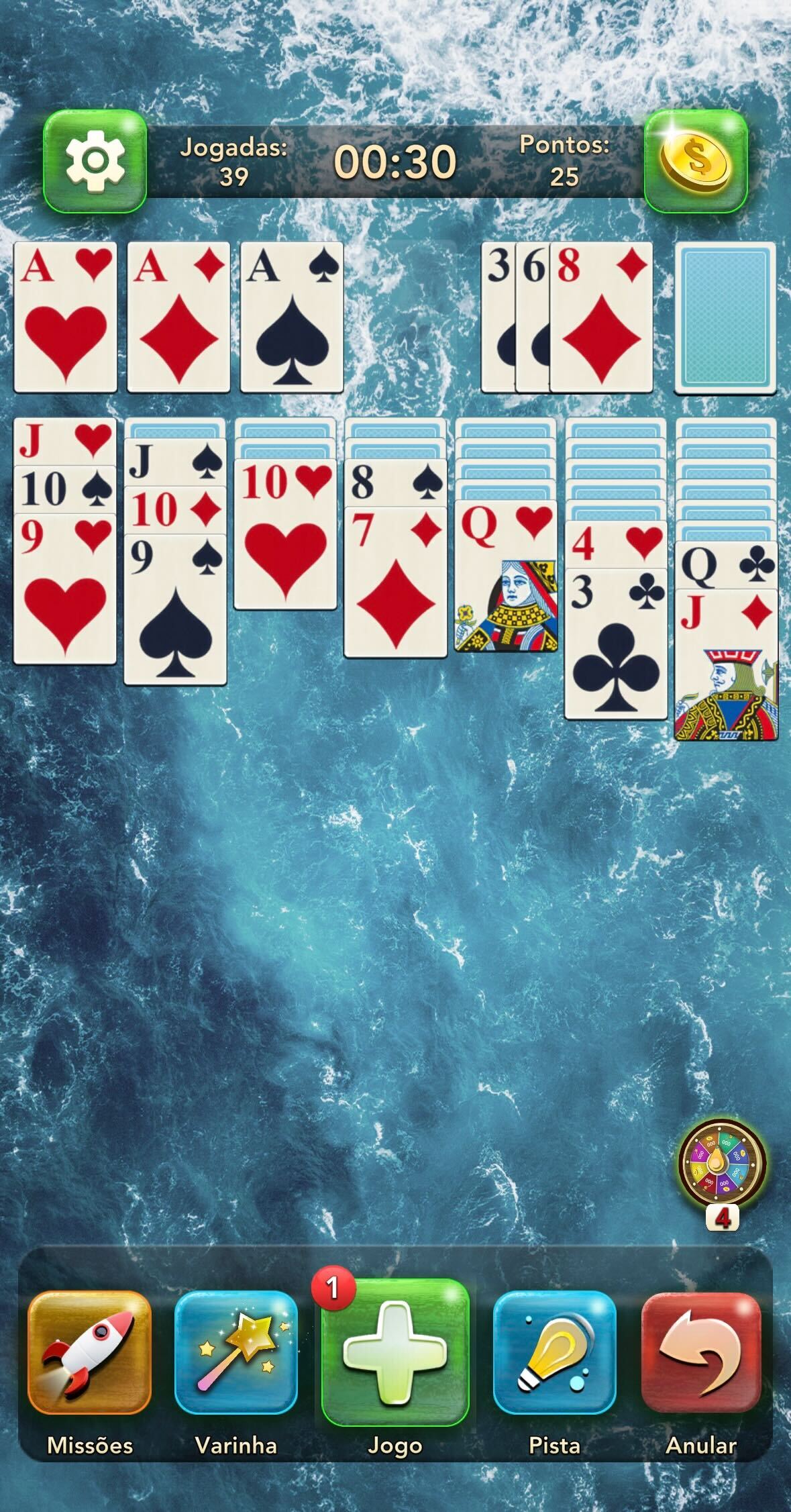 اسکرین شات 2 بازی Solitaire - Classic Card Games