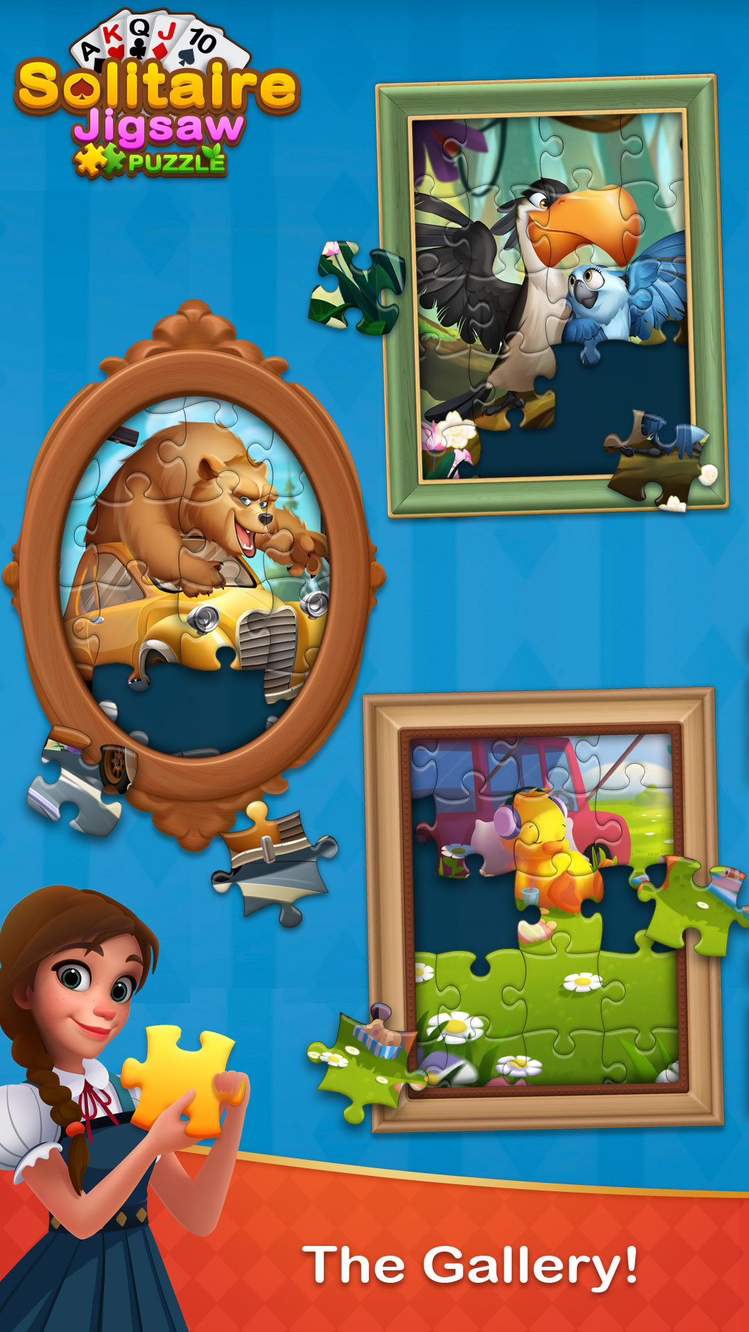 اسکرین شات 4 بازی Solitaire Jigsaw Puzzle