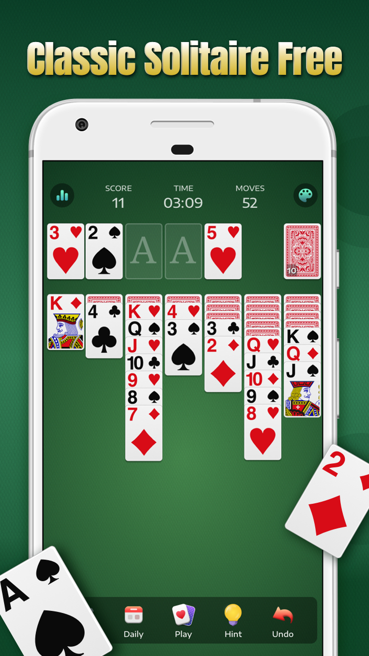 اسکرین شات 2 بازی Solitaire - Classic Card Games