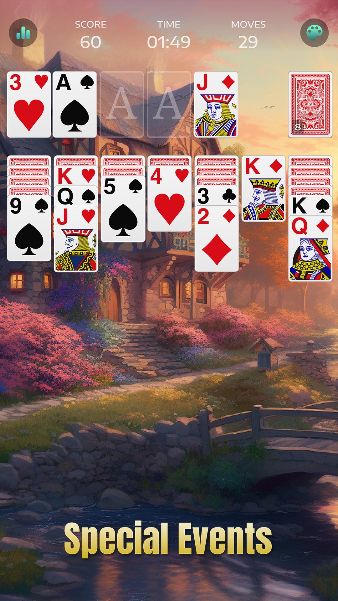 اسکرین شات 3 بازی Solitaire - Classic Card Games