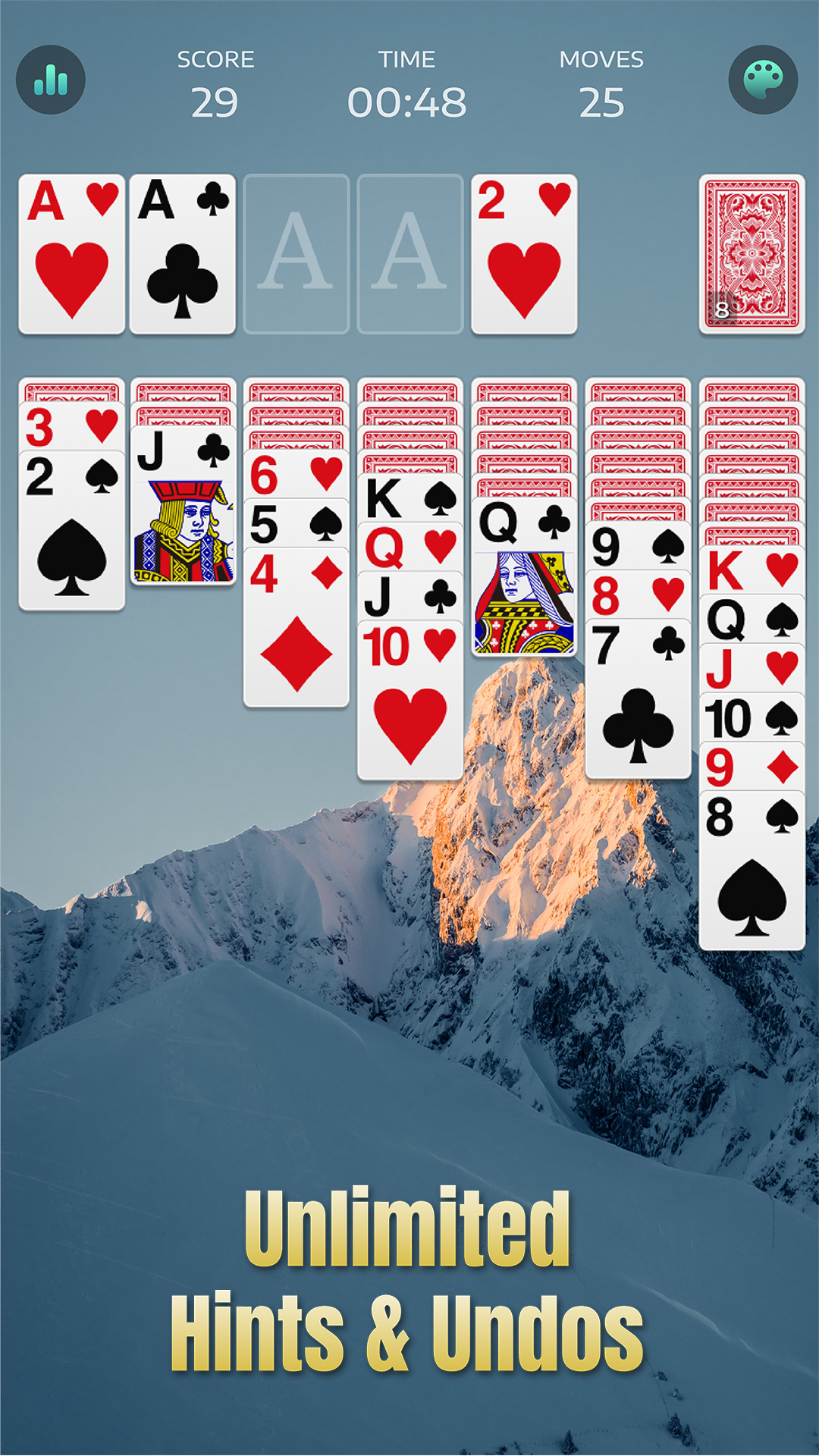 اسکرین شات 7 بازی Solitaire - Classic Card Games