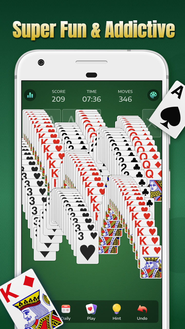 اسکرین شات 3 بازی Solitaire - Classic Card Games