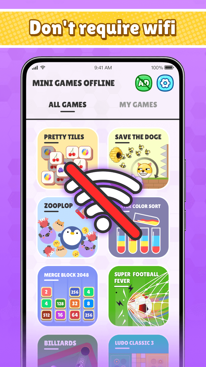 اسکرین شات 1 بازی Mini Games Offline