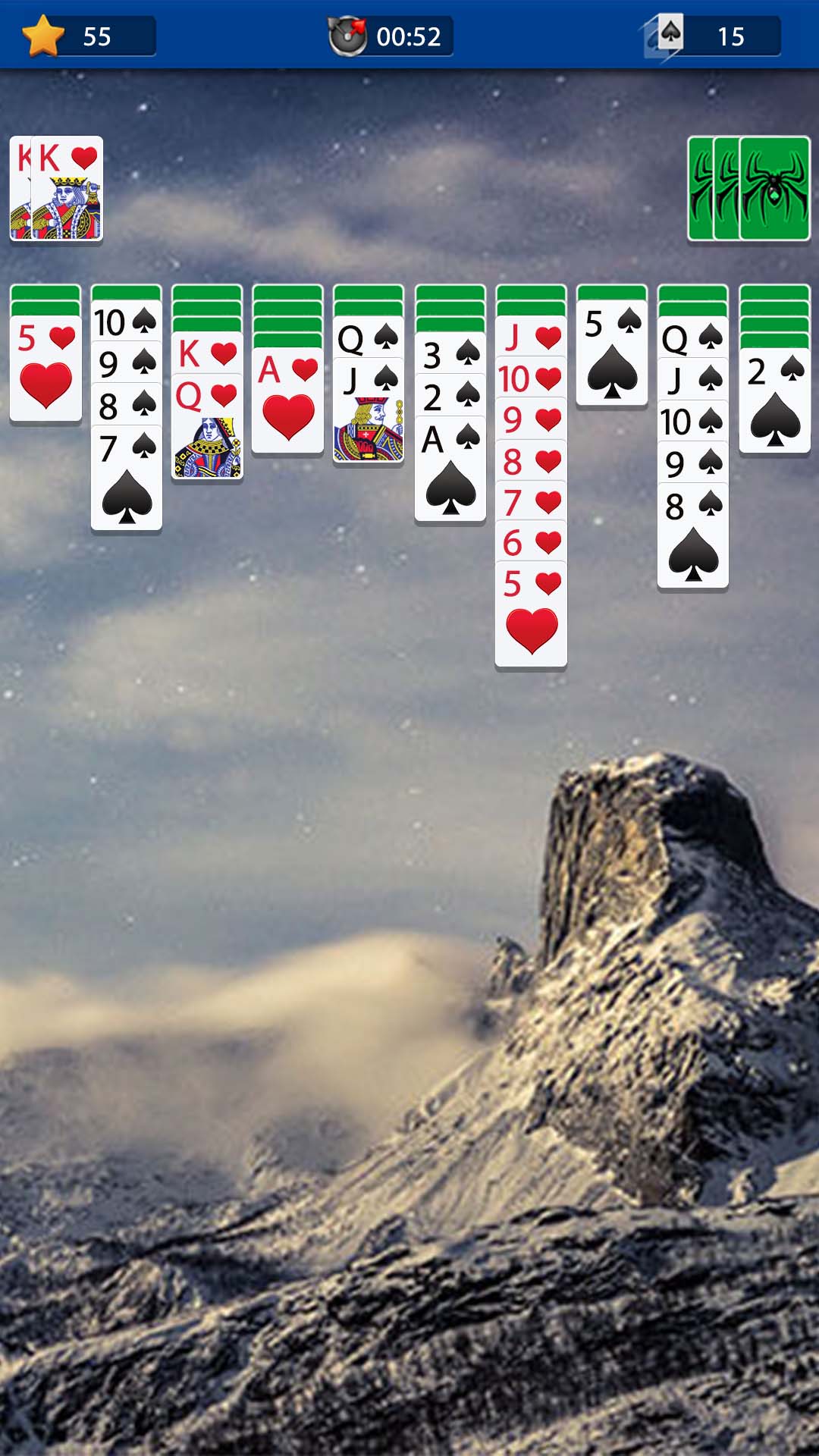 اسکرین شات 6 بازی Spider Solitaire
