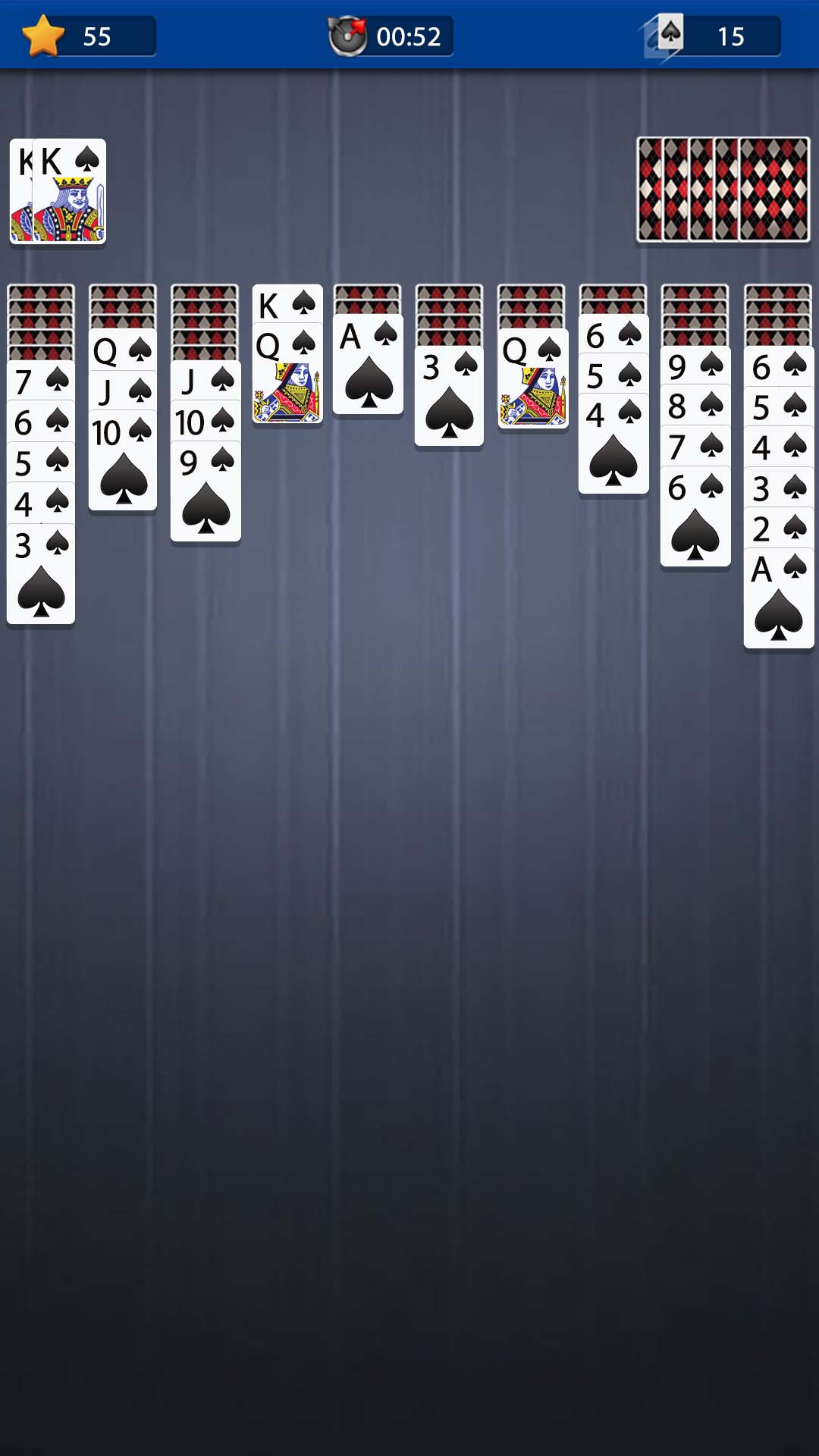 اسکرین شات 5 بازی Spider Solitaire