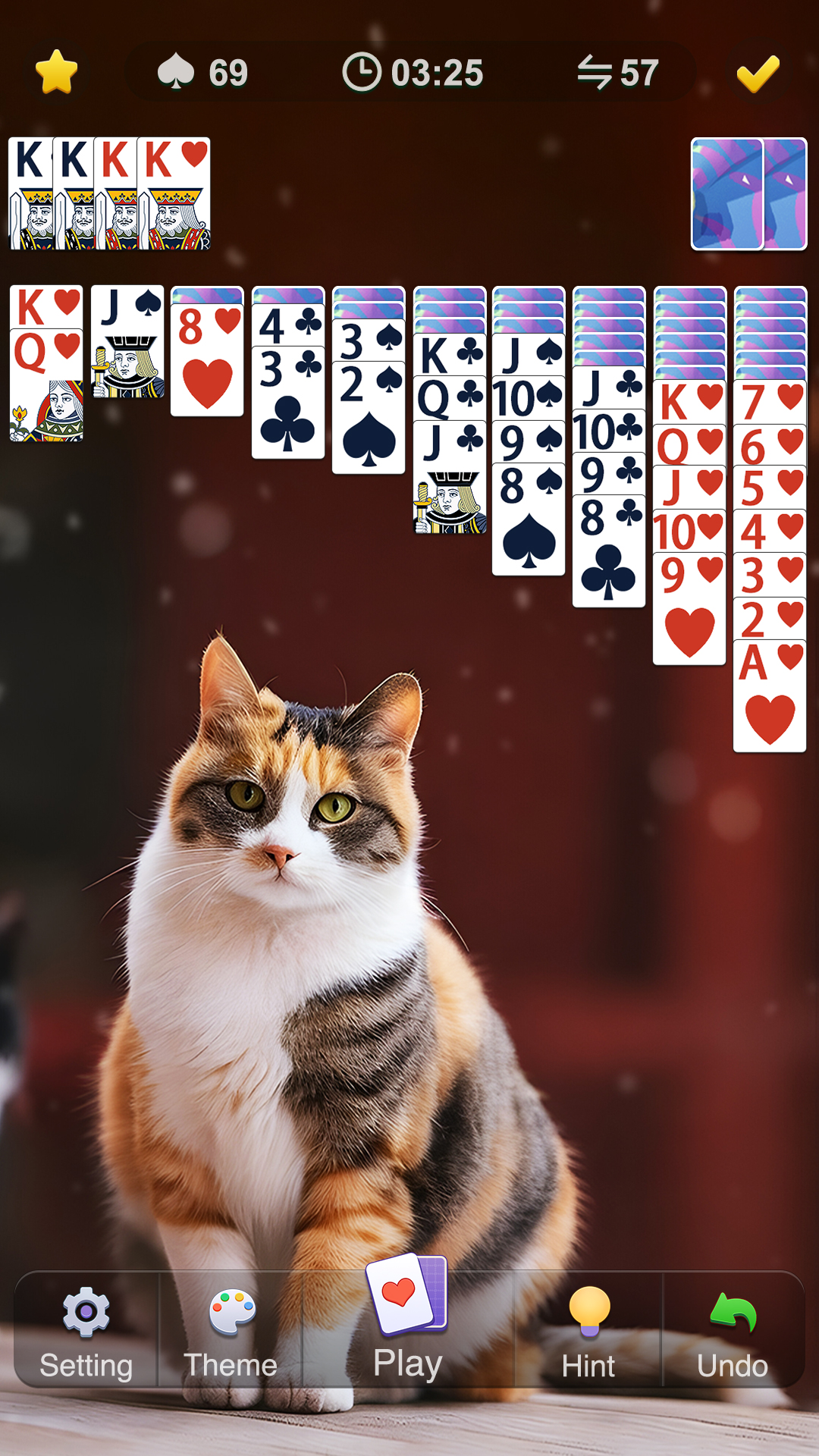 اسکرین شات 5 بازی Spider Solitaire Classic