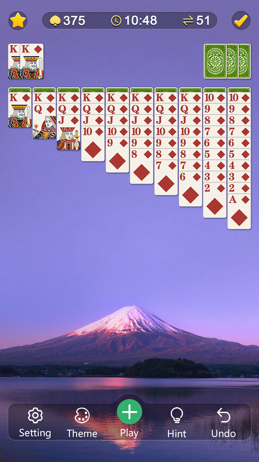 اسکرین شات 4 بازی Spider Solitaire Classic