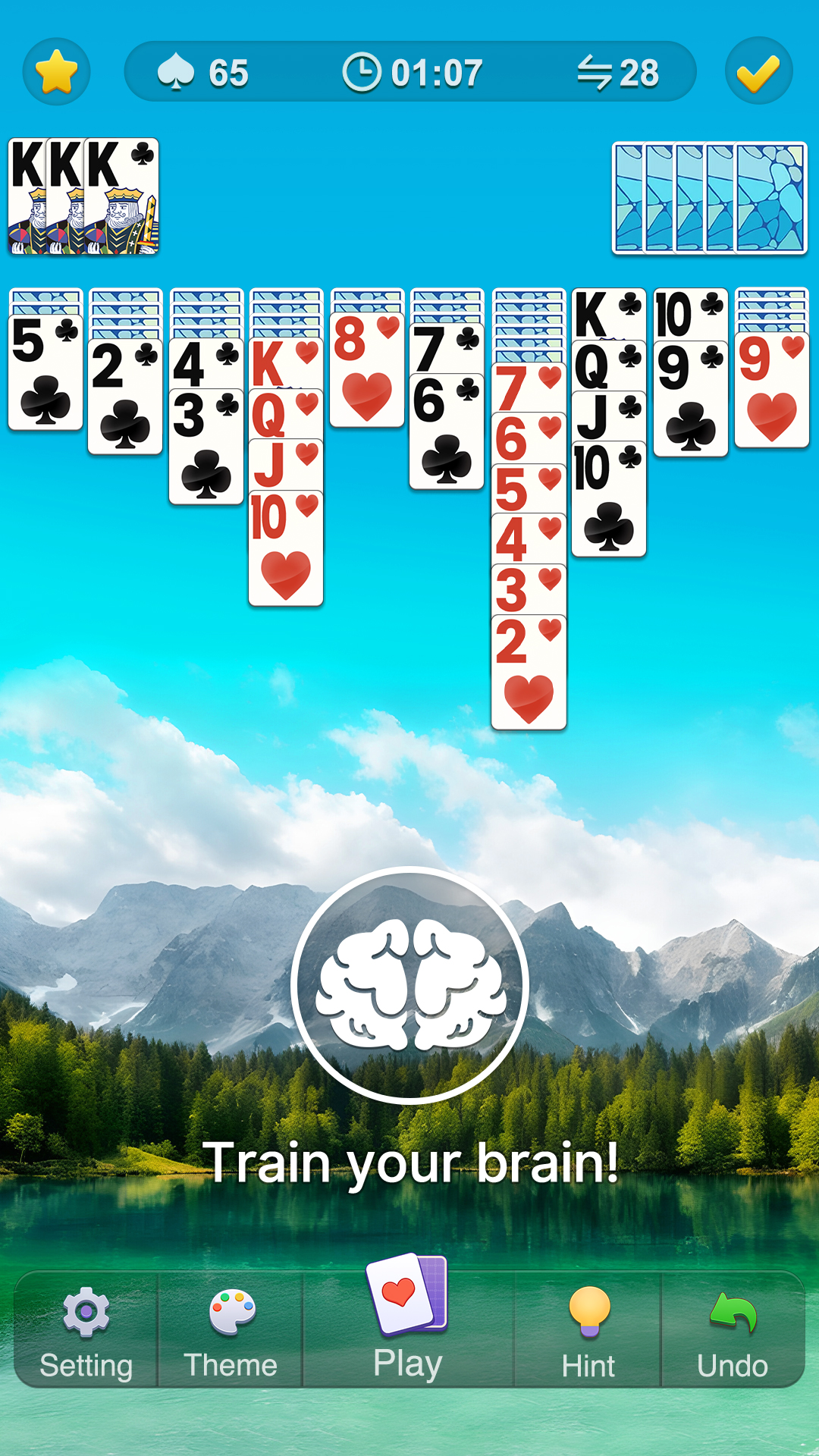 اسکرین شات 2 بازی Spider Solitaire Classic