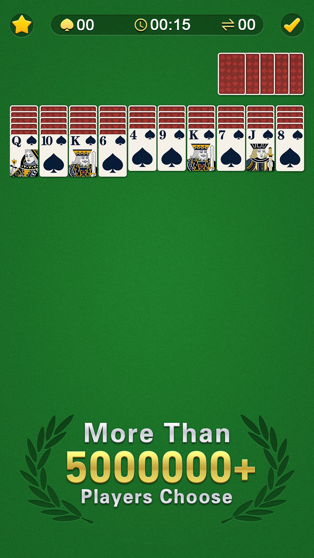 اسکرین شات 1 بازی Spider Solitaire Classic