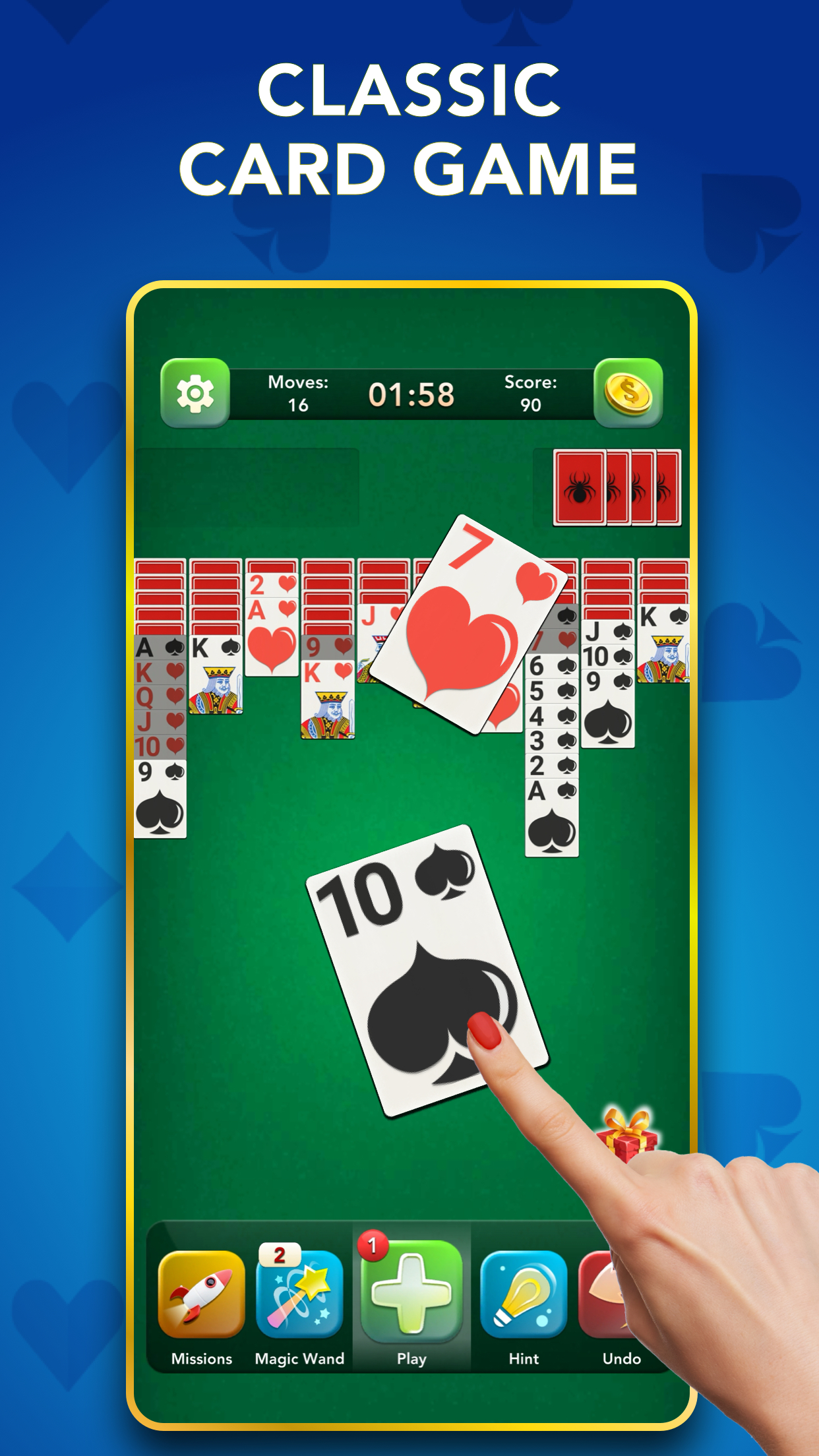 اسکرین شات 1 بازی Spider Solitaire Classic Game