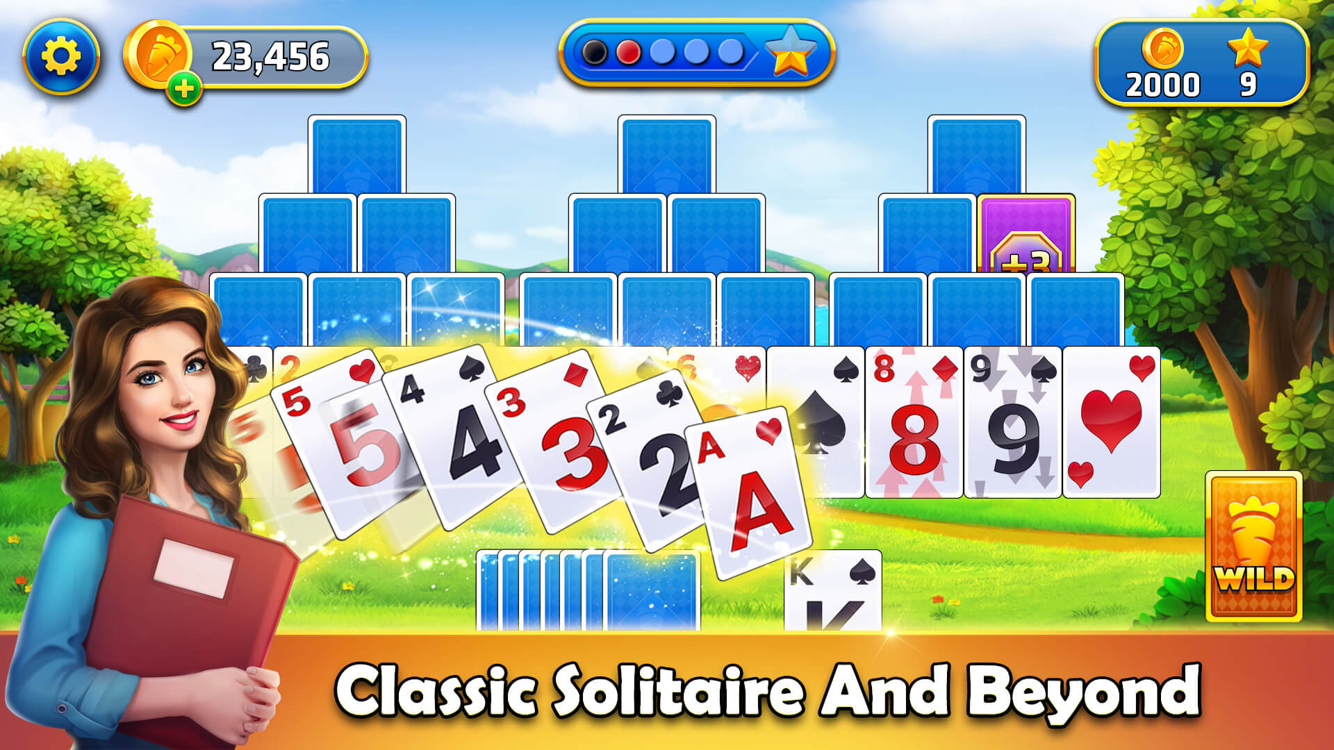 اسکرین شات 1 بازی Tripeaks Solitaire - Home Town