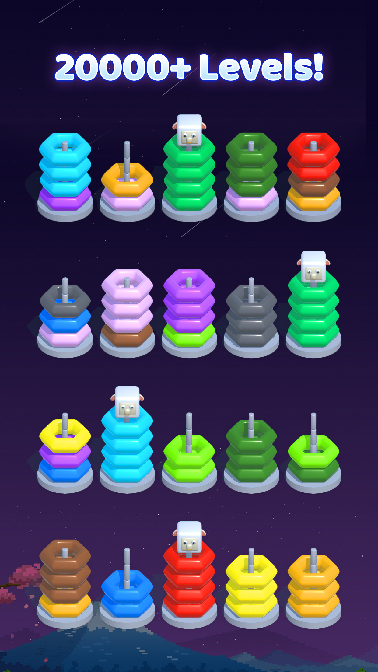 اسکرین شات 4 بازی Color Hoop Sort - Ring Puzzle
