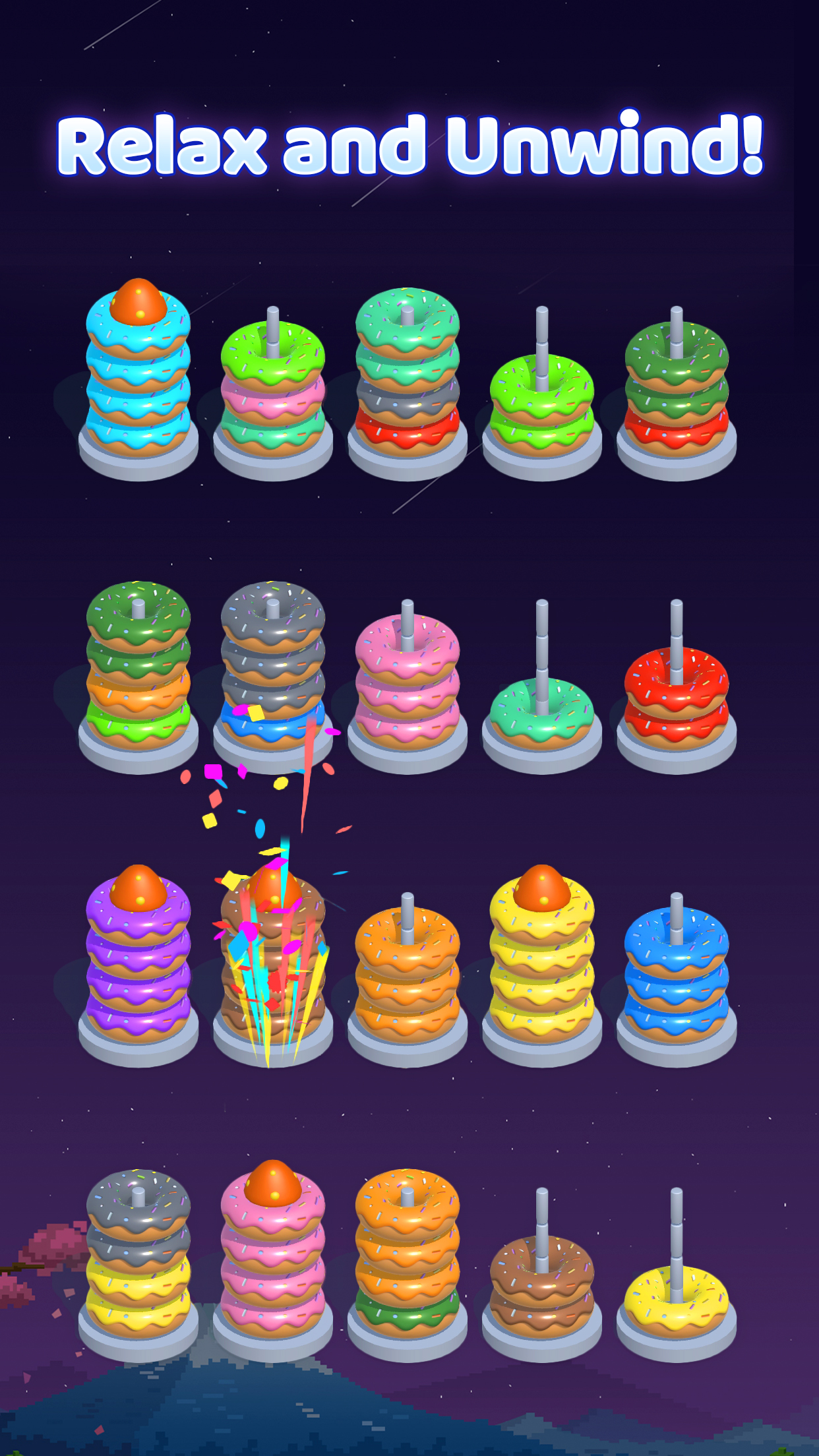اسکرین شات 5 بازی Color Hoop Sort - Ring Puzzle