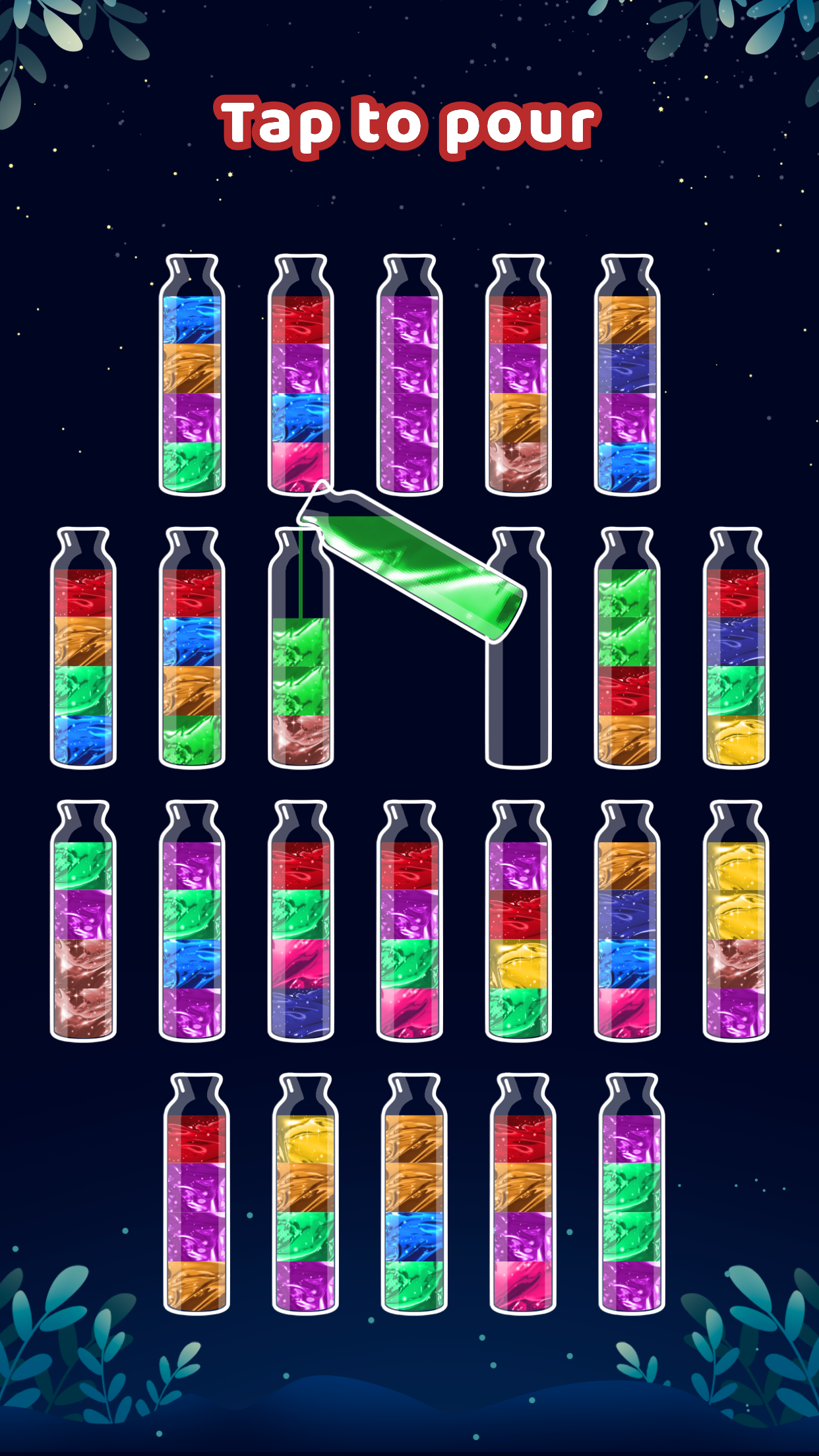 اسکرین شات 1 بازی Water Sort - Color Puzzle Game