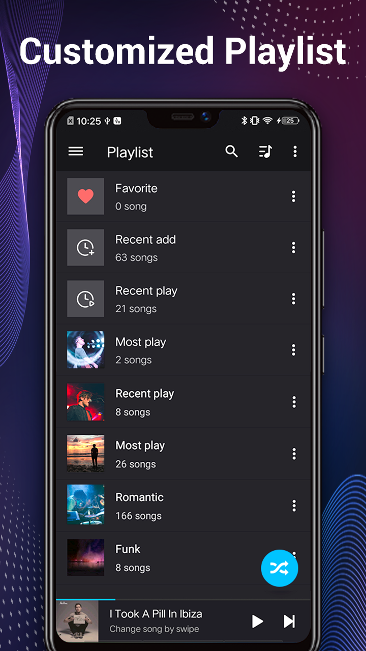 اسکرین شات 3 برنامه Music Player - Audio Player