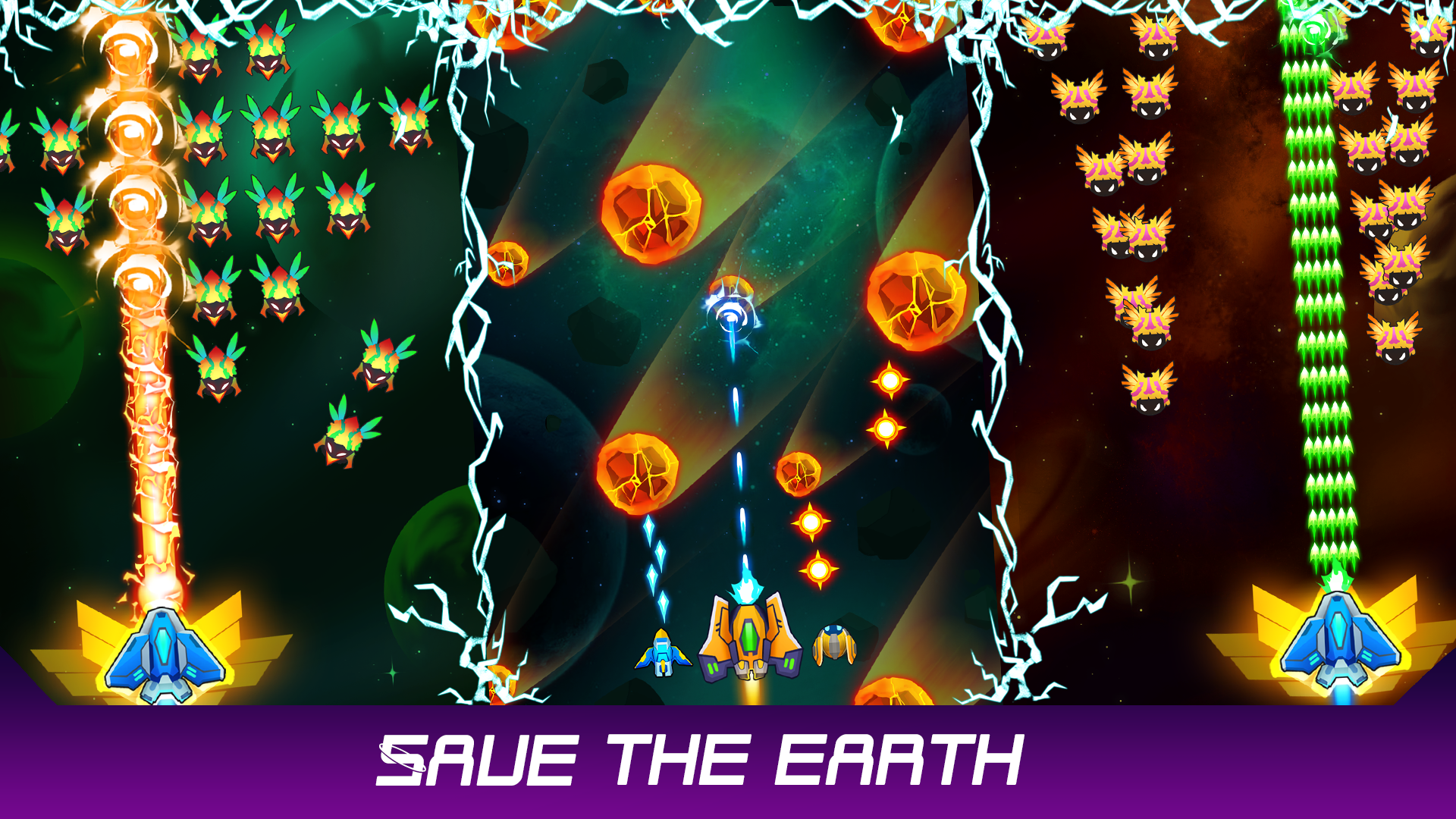 اسکرین شات 3 بازی Insect Invaders: Space Shooter