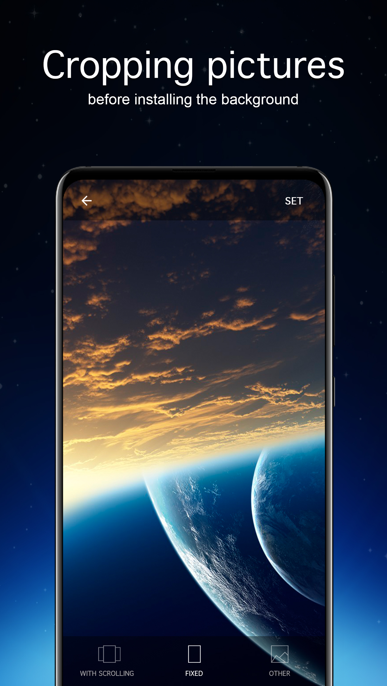 اسکرین شات 4 برنامه Space Wallpapers 4K