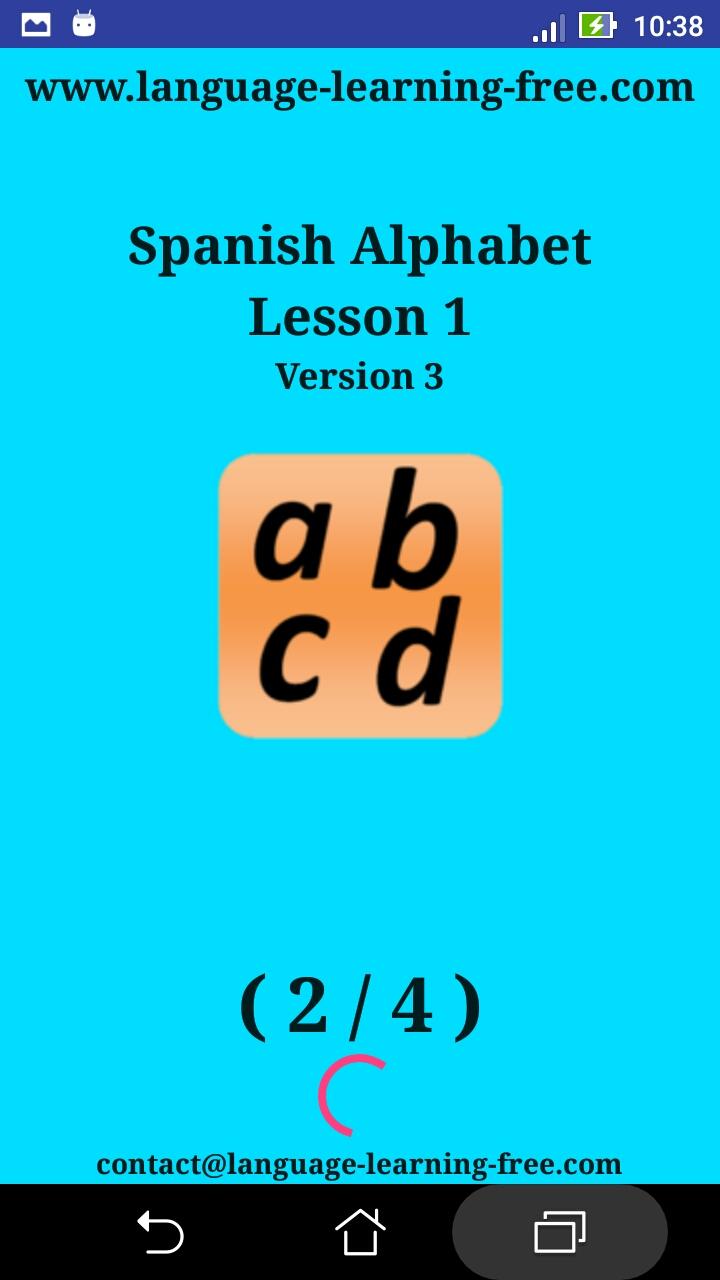 اسکرین شات 8 برنامه Spanish alphabet for students