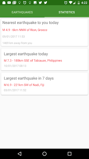 اسکرین شات 6 برنامه Quake & Volcanoes: 3D Globe of Volcanic Eruptions