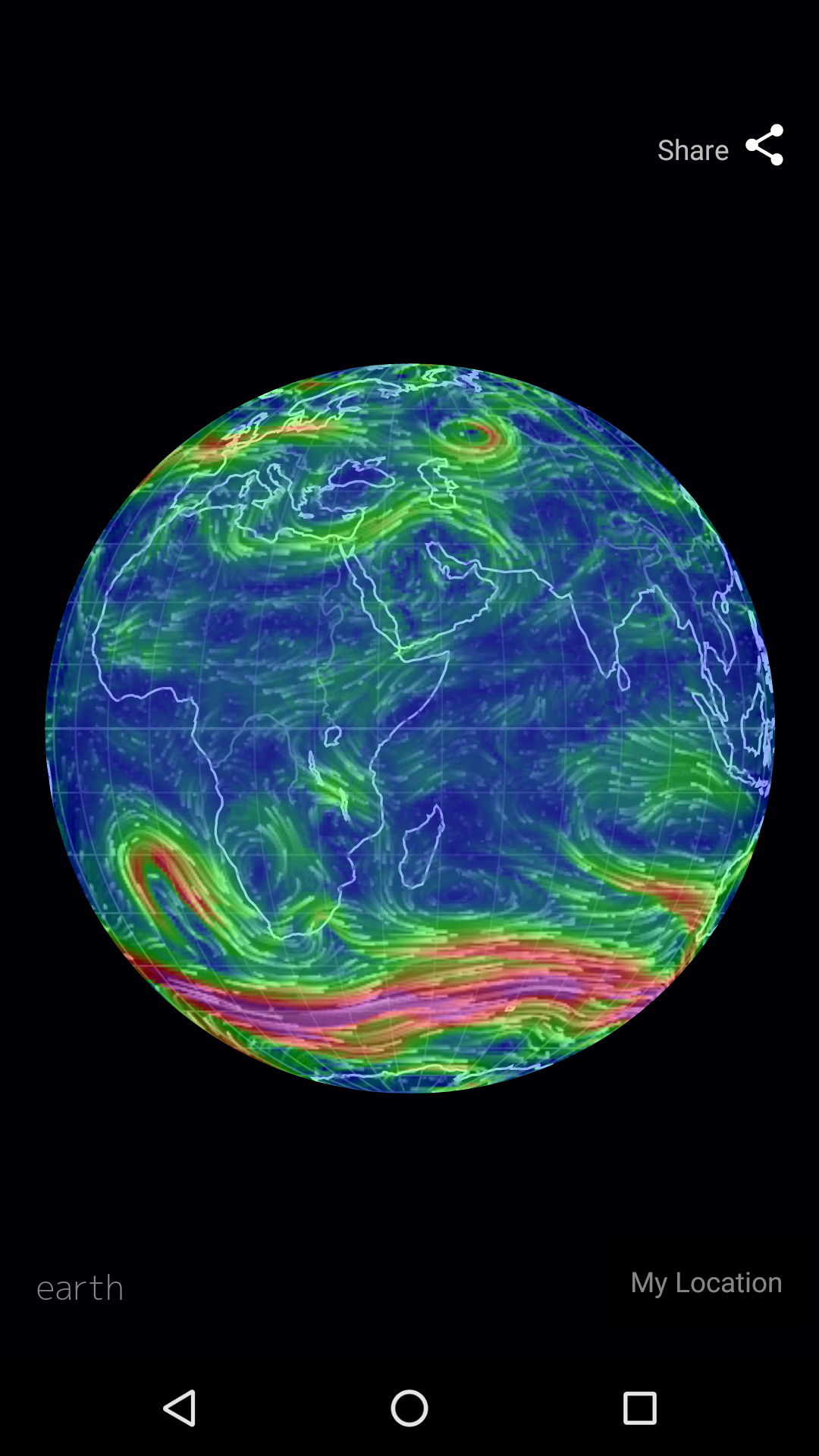اسکرین شات 6 برنامه Wind Map Hurricane Tracker, 3D