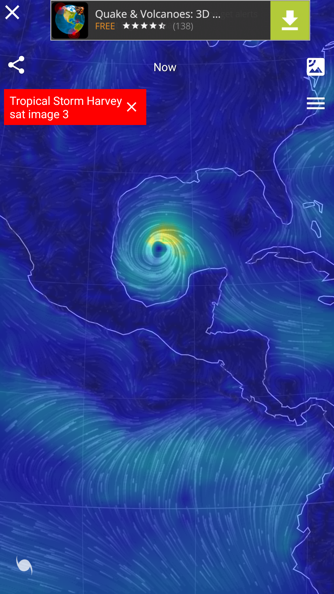 اسکرین شات 2 برنامه Wind Map Hurricane Tracker, 3D