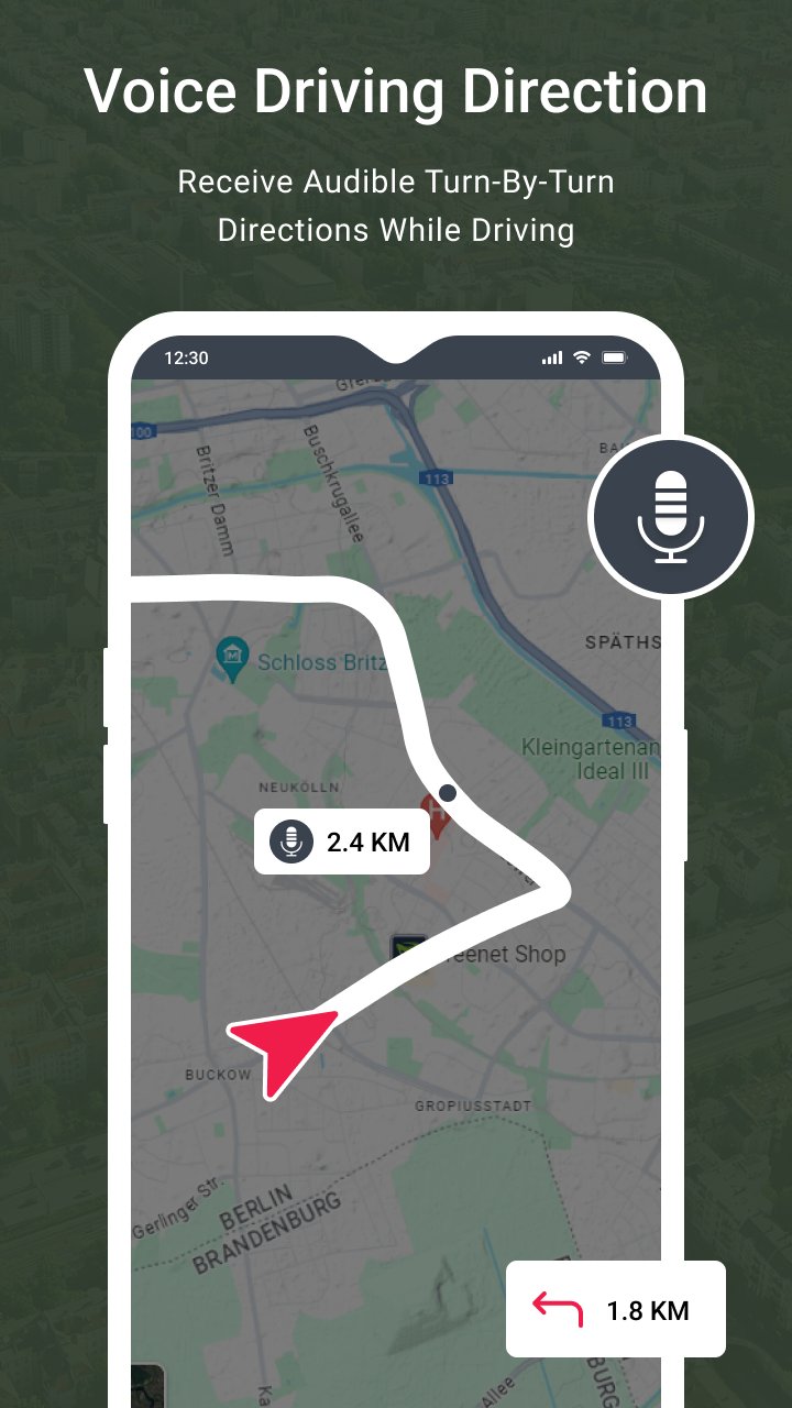 اسکرین شات 2 برنامه Voice GPS & Driving Direction