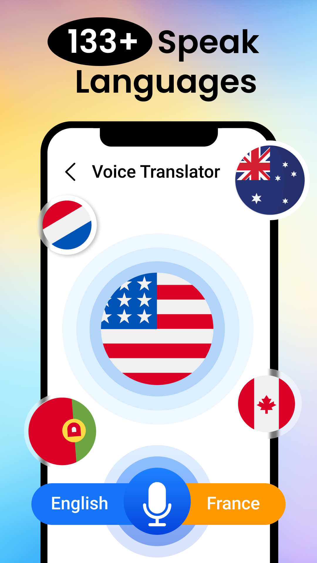 اسکرین شات 1 برنامه Voice translator all language