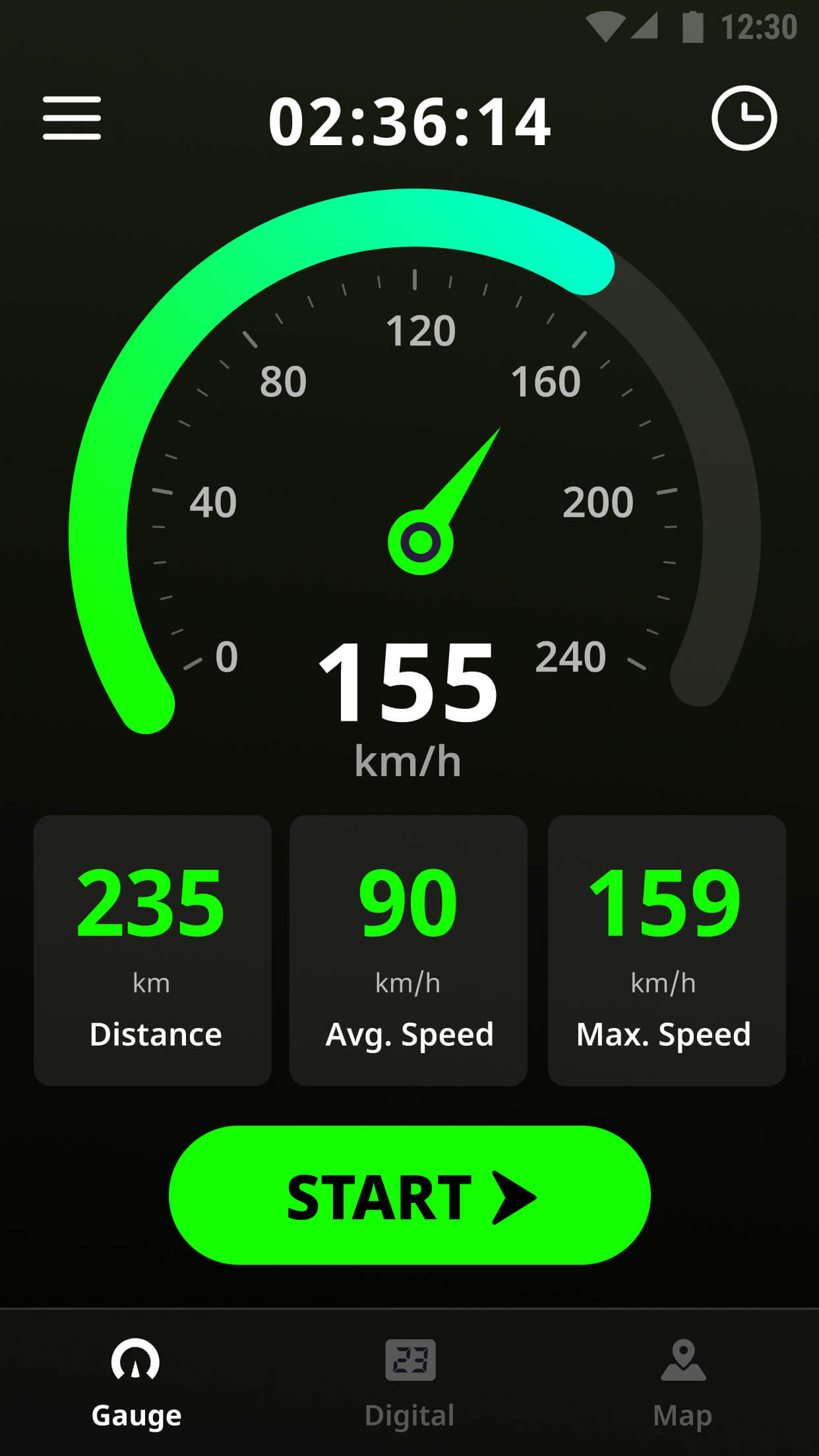 اسکرین شات 2 برنامه GPS Speedometer & Odometer