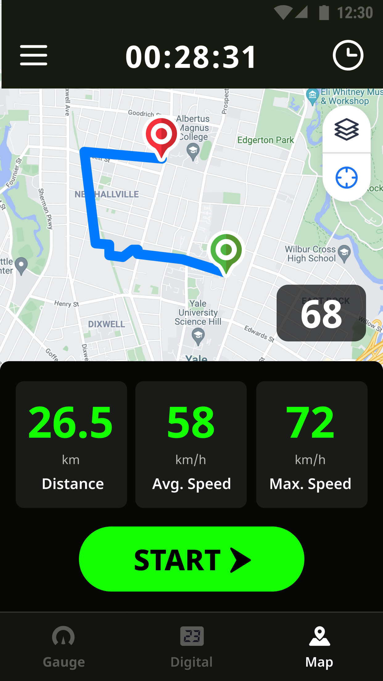 اسکرین شات 3 برنامه GPS Speedometer & Odometer
