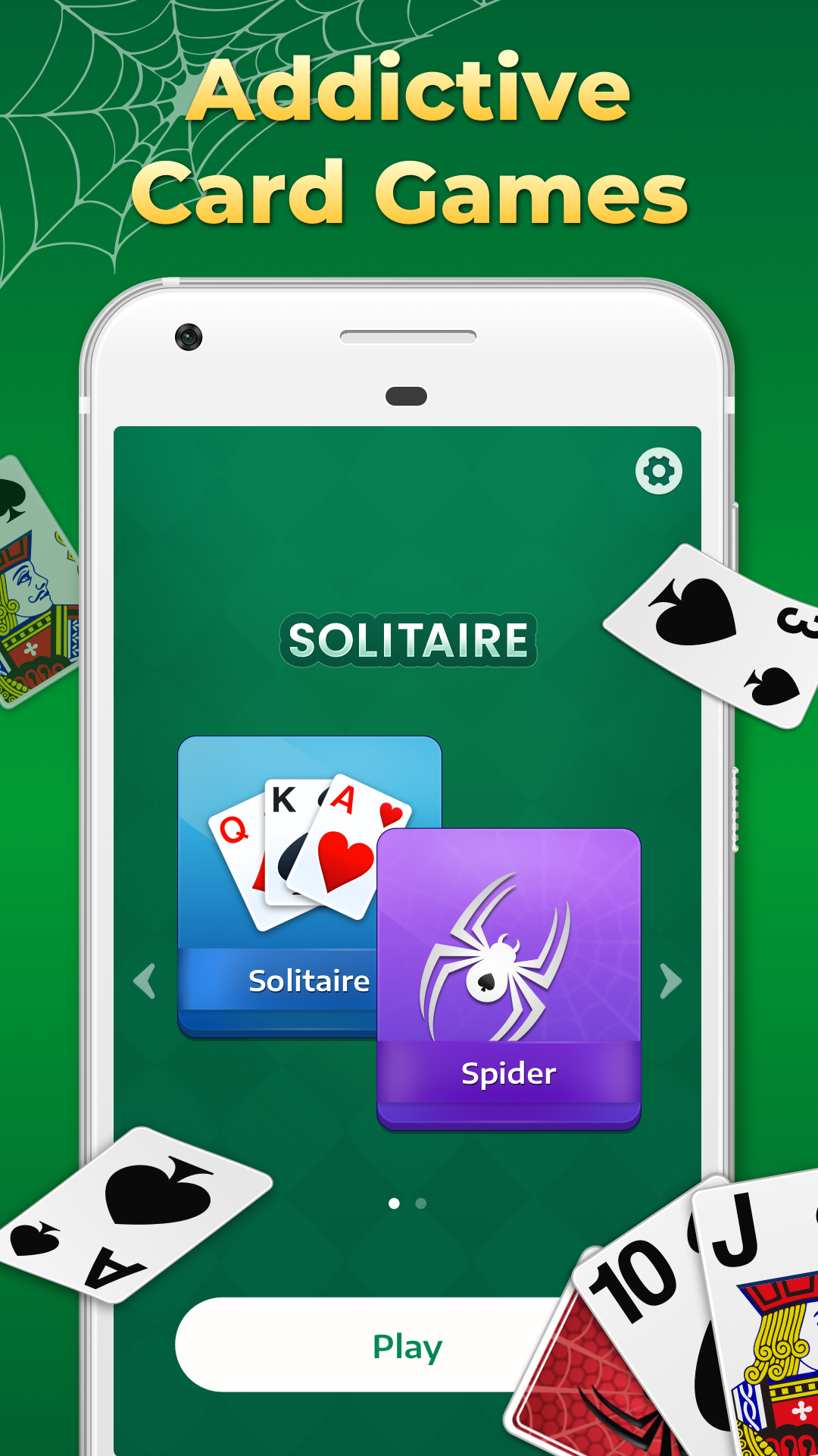 اسکرین شات 3 بازی Spider Solitaire Classic Games