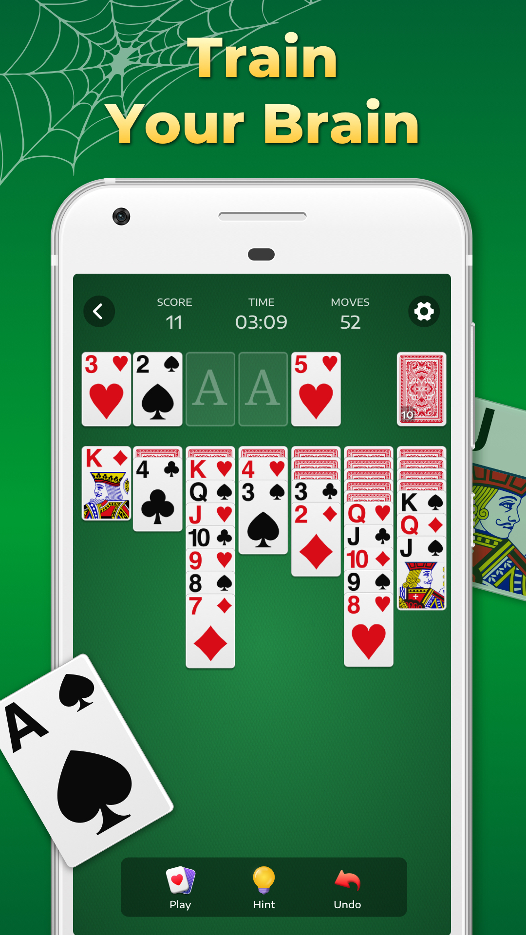 اسکرین شات 4 بازی Spider Solitaire Classic Games