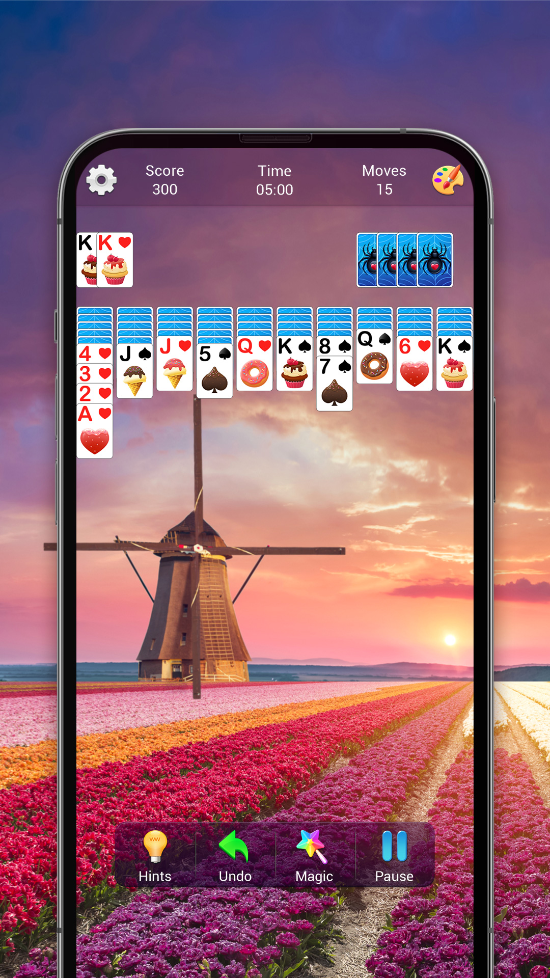 اسکرین شات 2 بازی Spider Solitaire