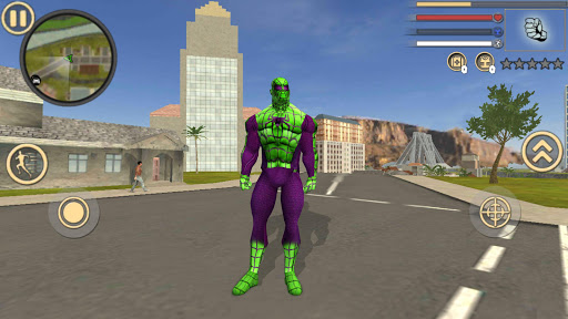 اسکرین شات 1 برنامه Spider Rope Hero Frog Ninja Strange Gangster Crime