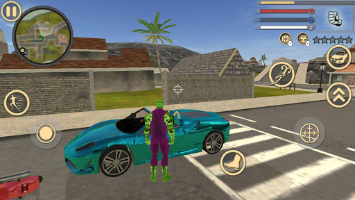 اسکرین شات 4 برنامه Spider Rope Hero Frog Ninja Strange Gangster Crime