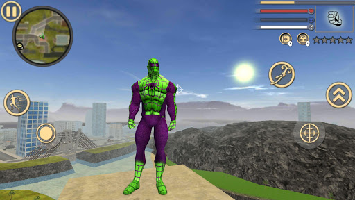 اسکرین شات 3 برنامه Spider Rope Hero Frog Ninja Strange Gangster Crime