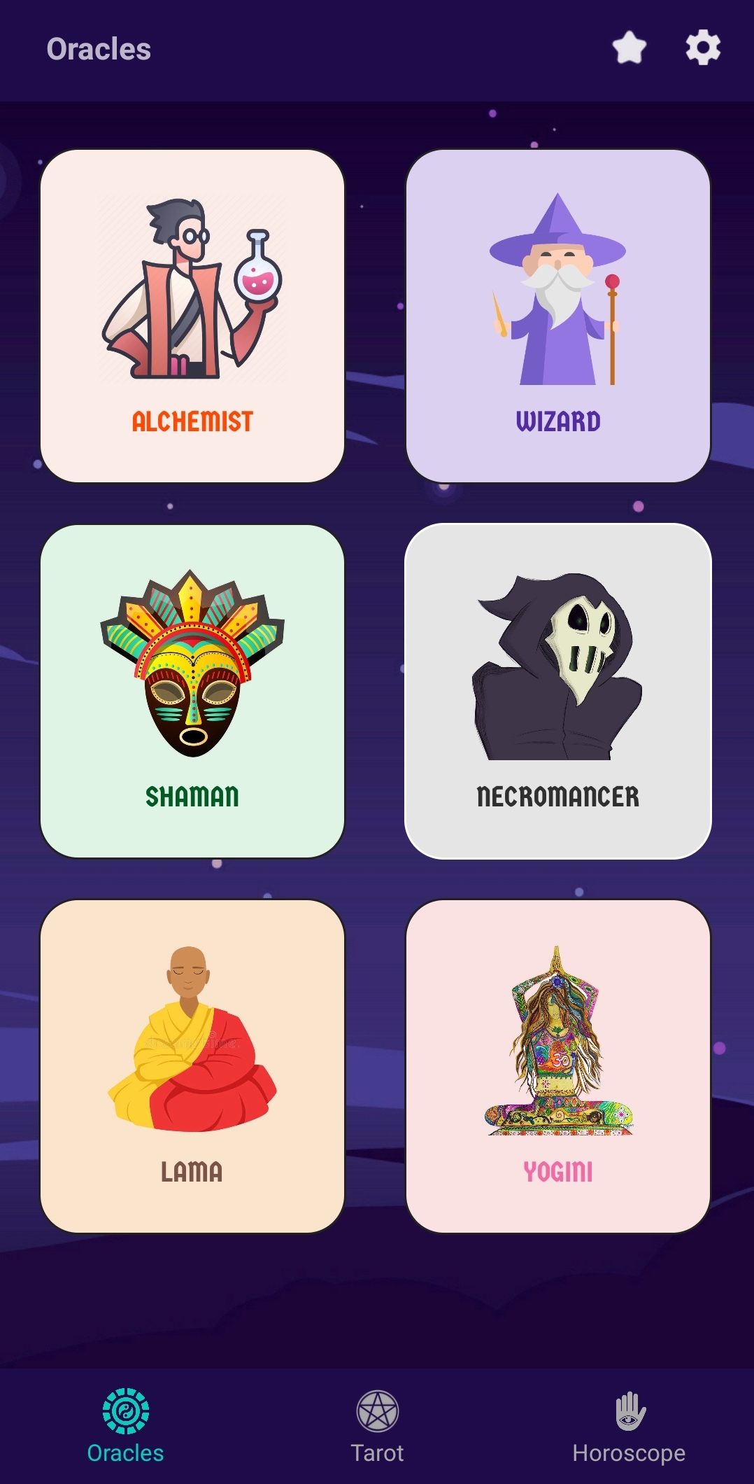 اسکرین شات 1 برنامه DailyTarot: Oracle Tarot Cards